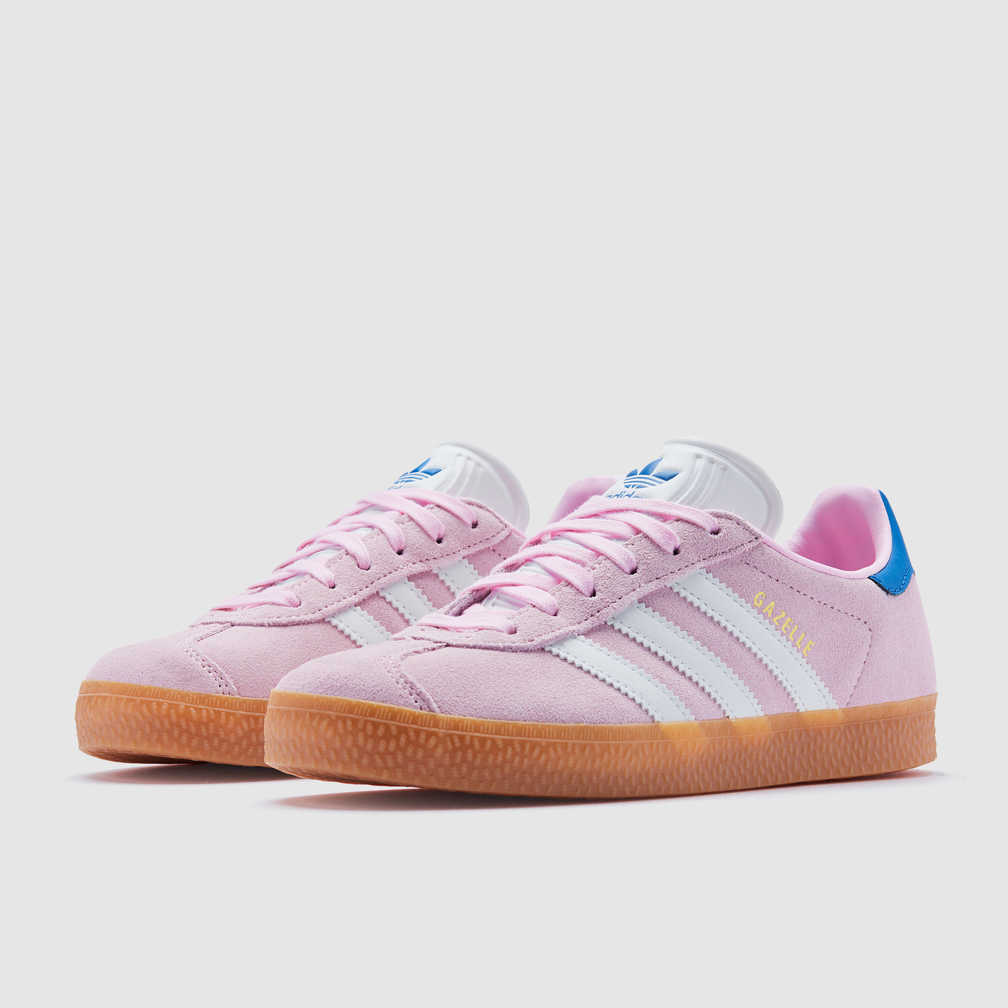 Adidas Originals Younger Kids Gazelle Ps Clear Ftw White Bluebird Pink