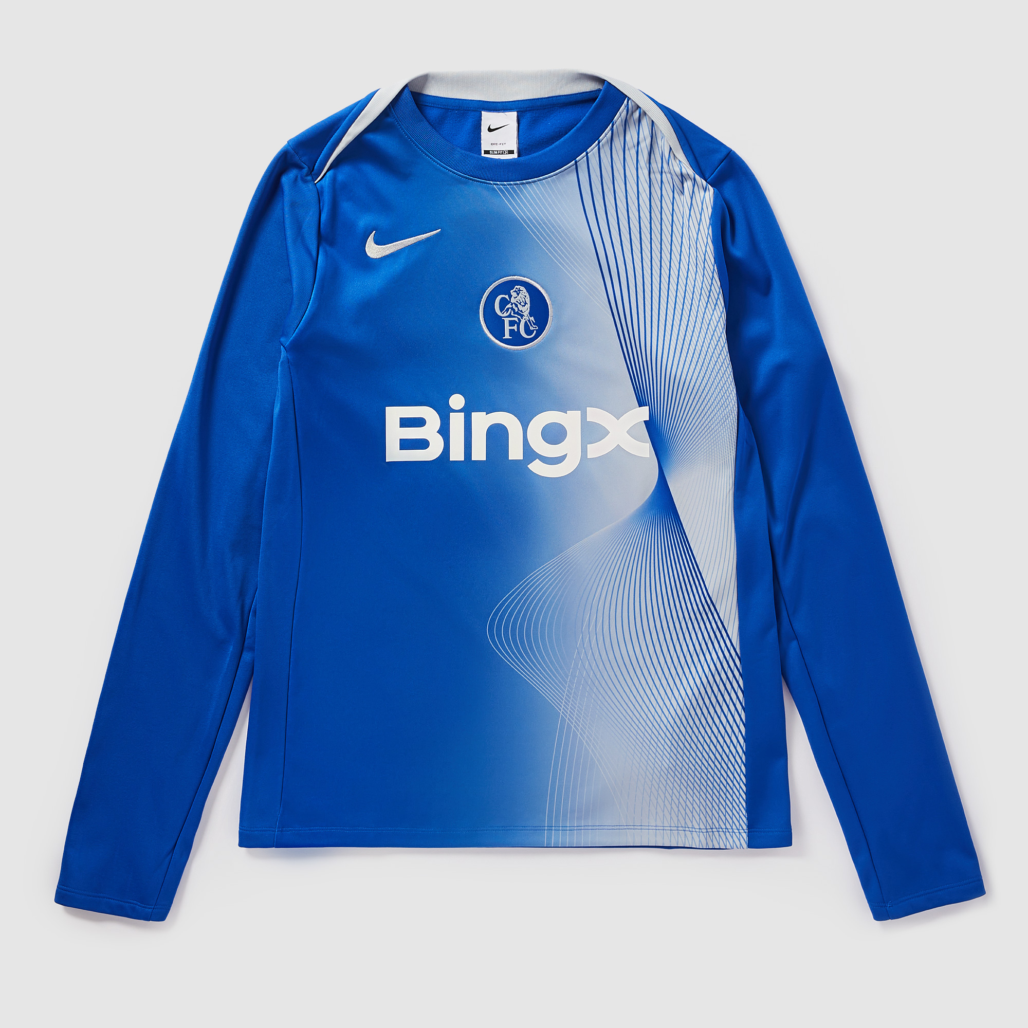 Nike Chelsea 25 26 Dri Fit Academy Pro Ls Pre Match Third Shirt Blue