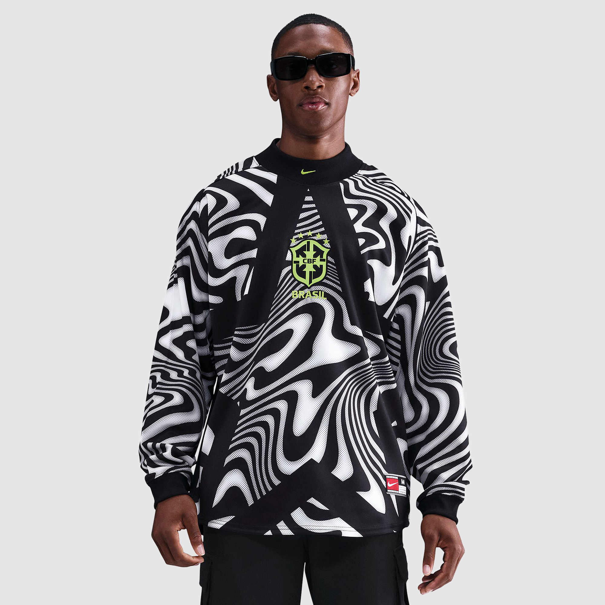Nike Brazil 2025 Ls Goalkeeper Shirt Black