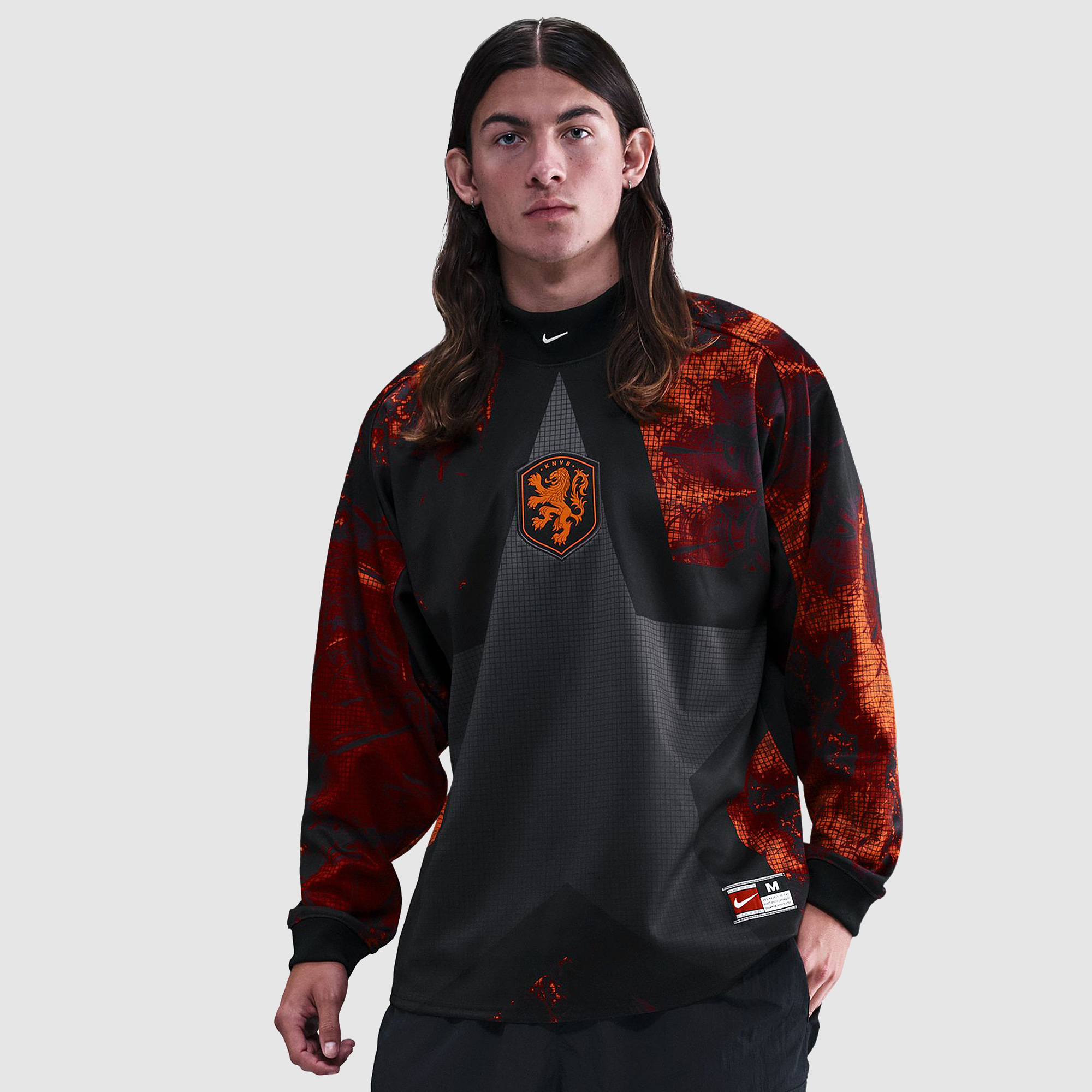 Nike Netherlands 2025 Ls Goalkeeper Shirt Black
