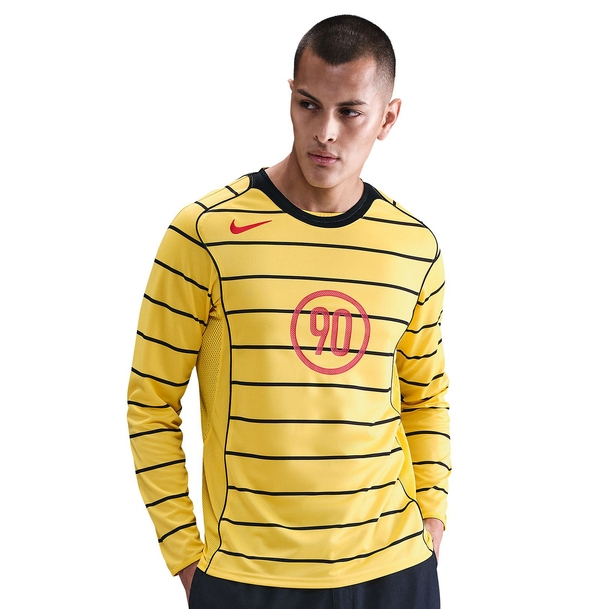 Nike Total 90 Dri Fit Ls Jersey Yellow