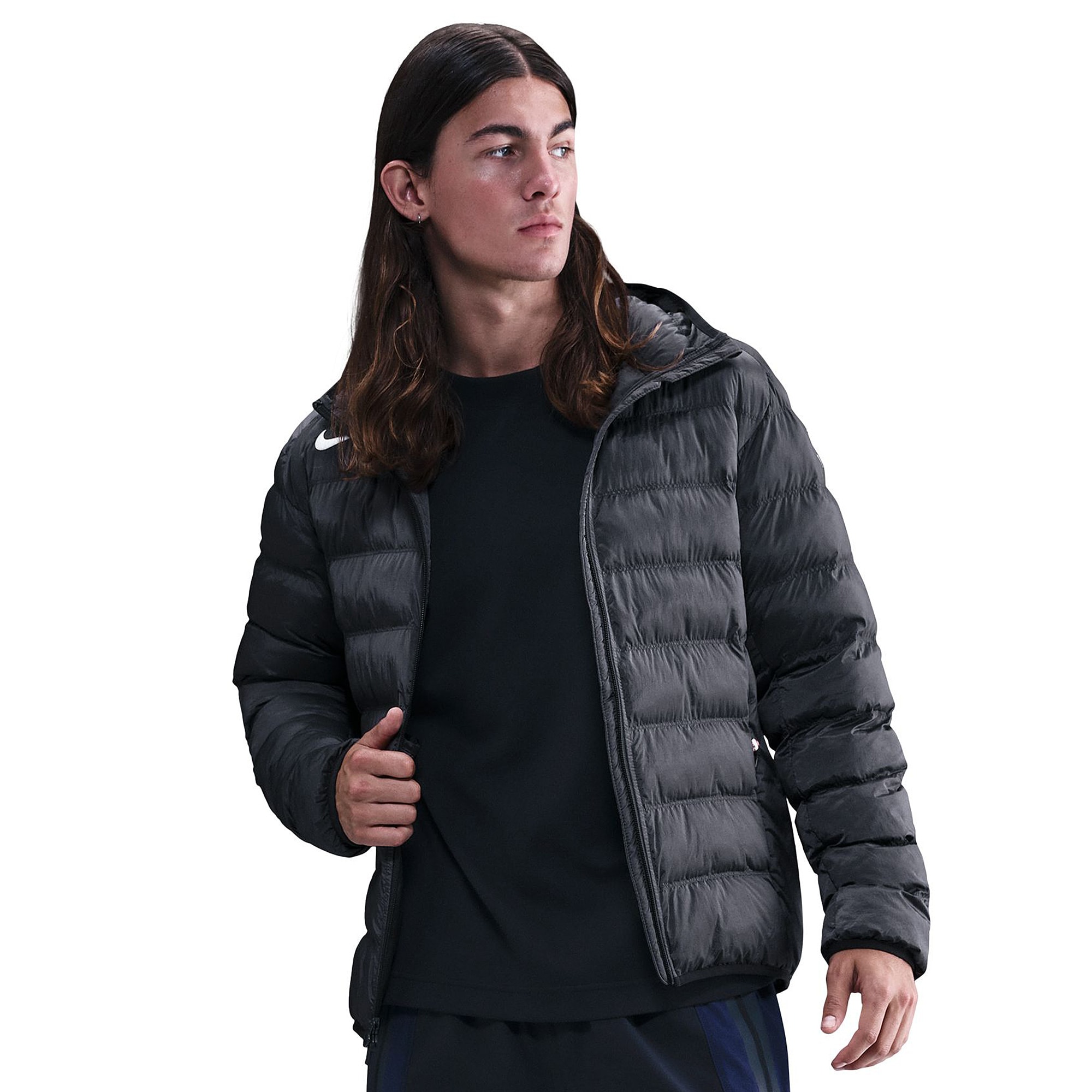 nike long puffer coat mens