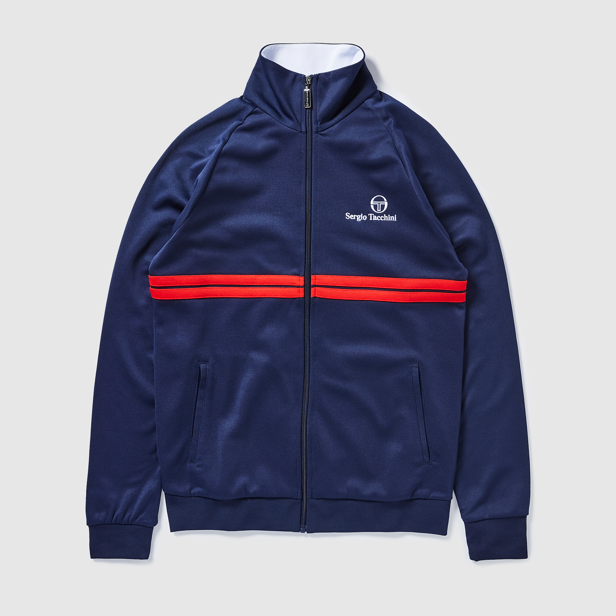 Sergio Tacchini Dallas Track Top Maritime White Adrenaline Rush Blue