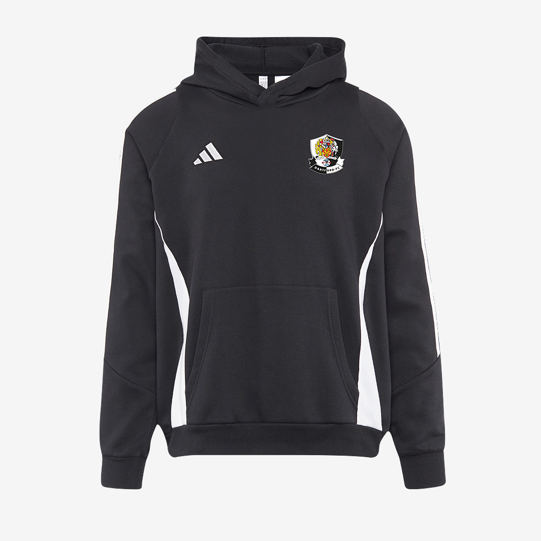 Adidas Junior Dartford Pull Over Sweat Hoodie Black
