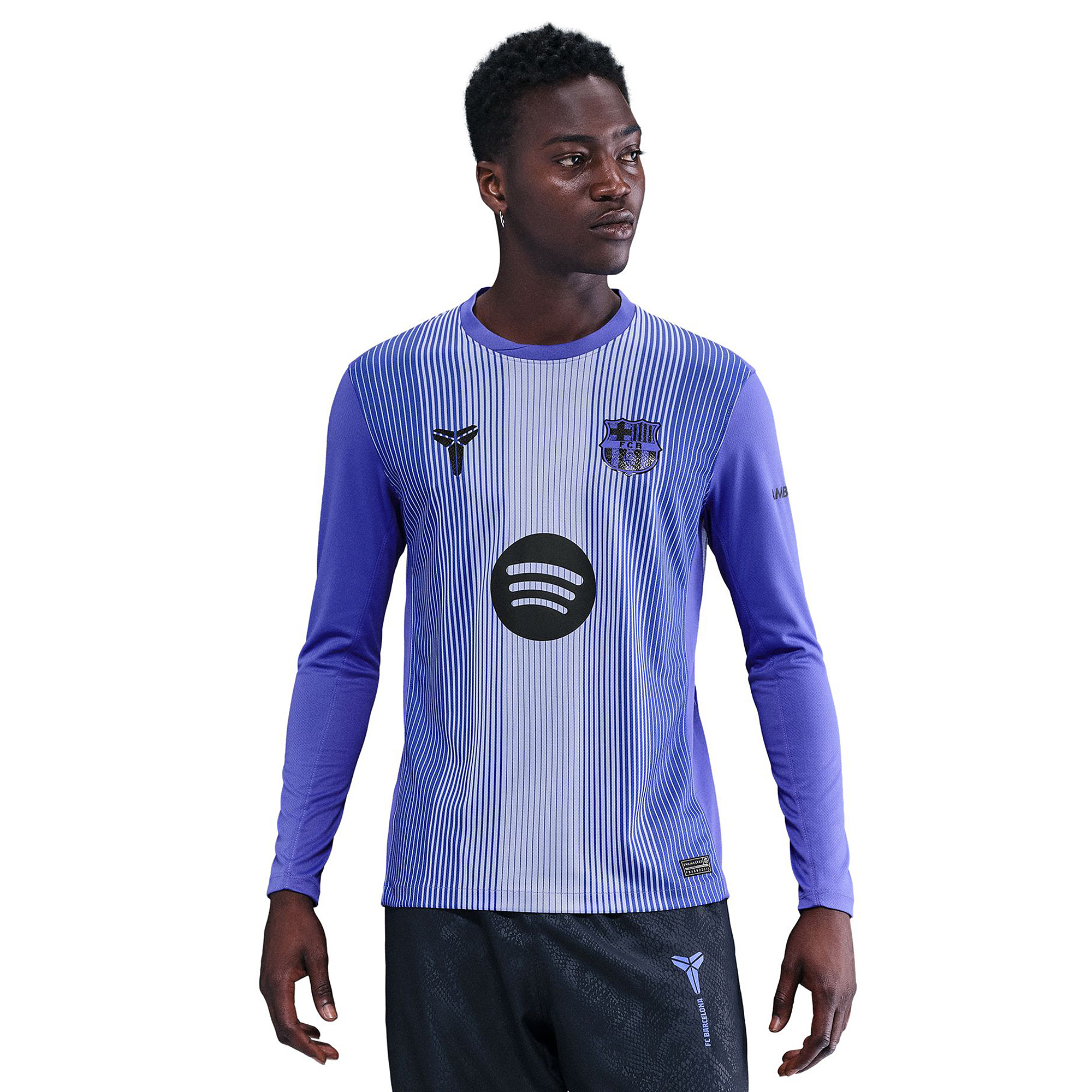Nike Fc Barcelona 25 26 Dri Fit Stadium Ls Away Gk Shirt Purple
