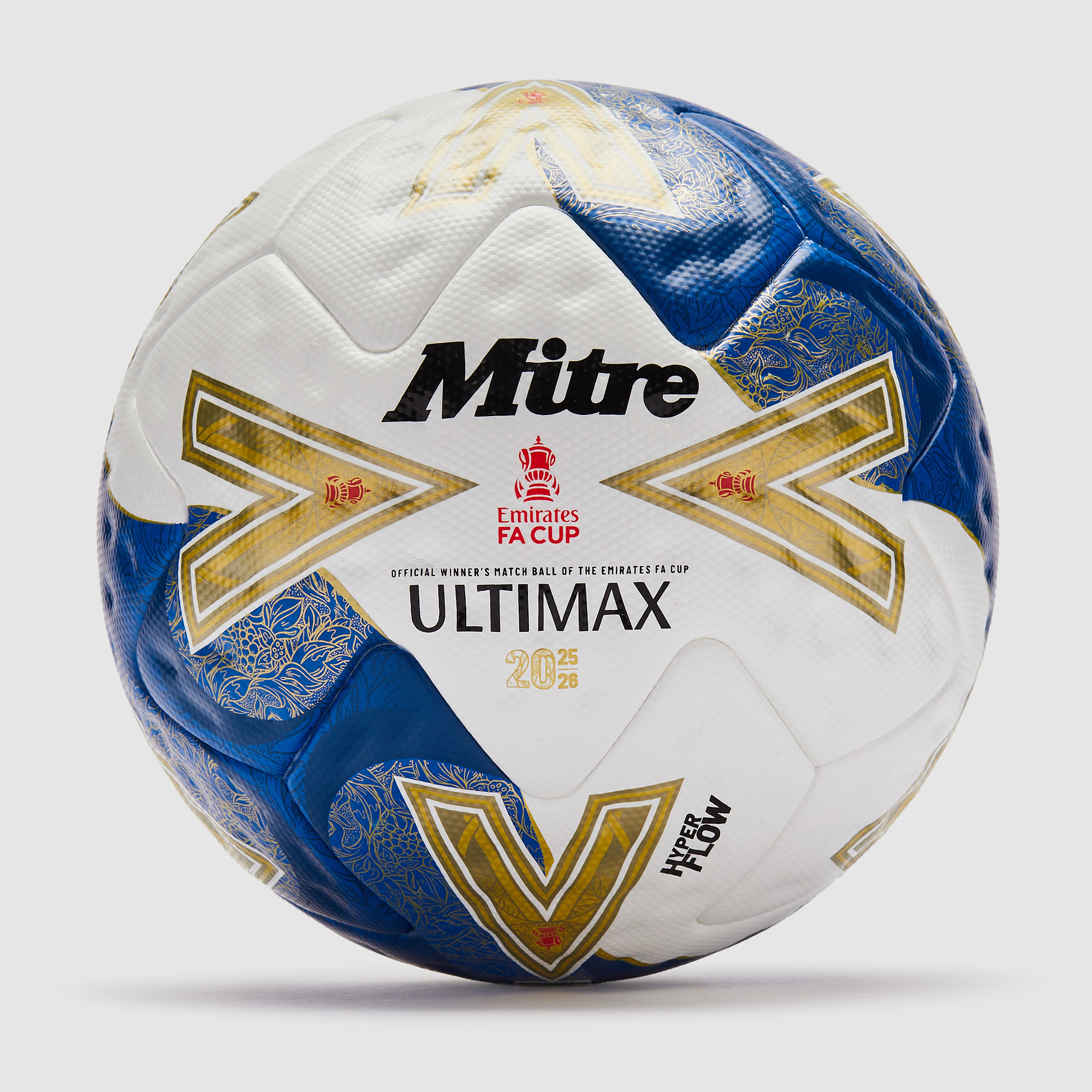 Mitre Fa Cup 25 26 Winners Ultimax Pro Football White