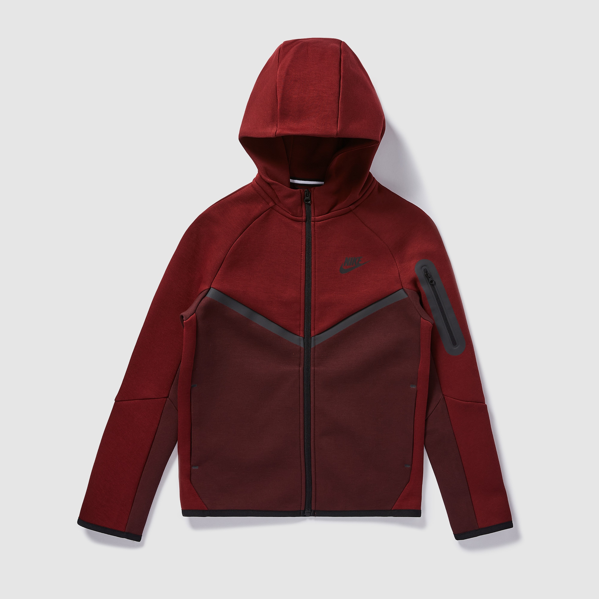 nike tech black and red