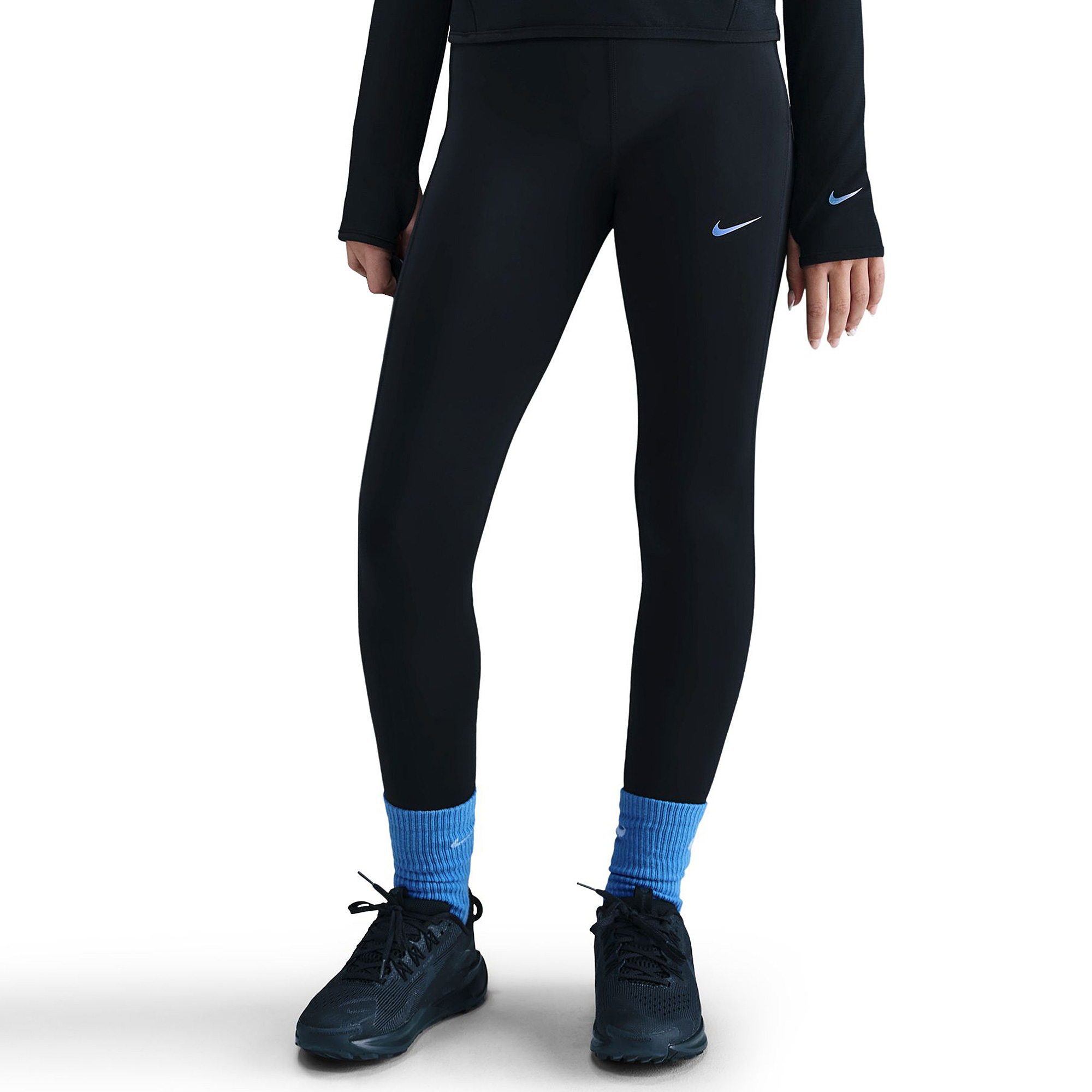 Nike Pro Older Girls Dri Fit Leggings 8 15Y Black