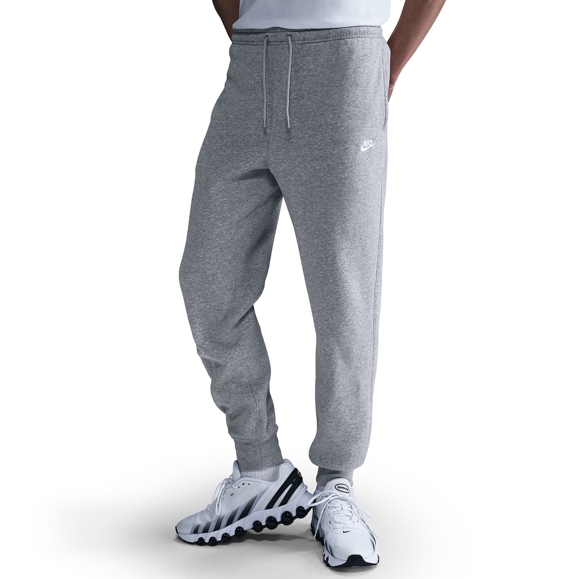 nike club joggers dark grey heather