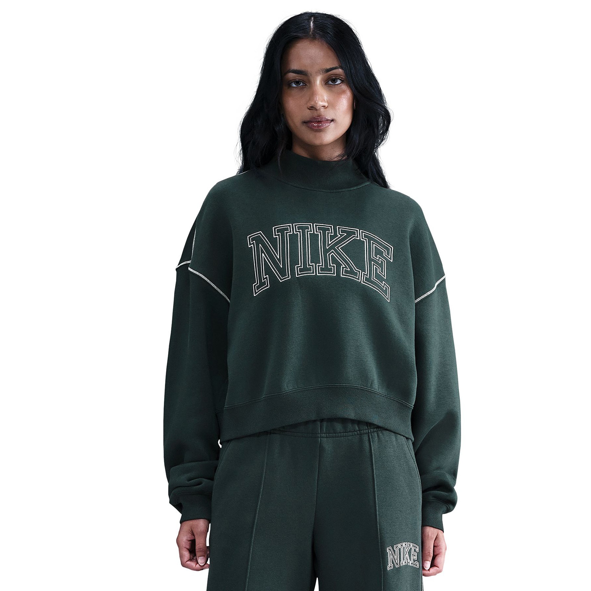 black and green nike sweater
