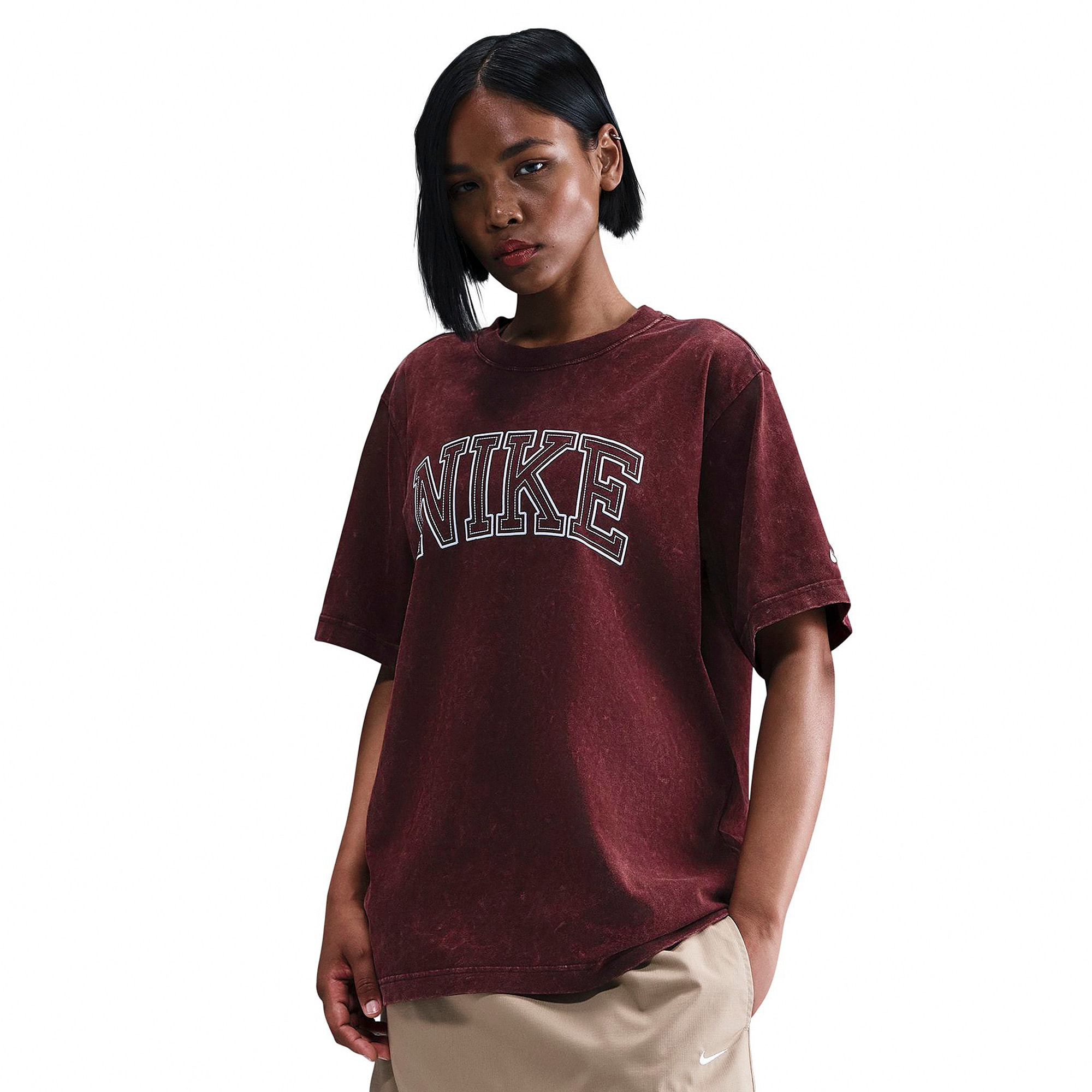 nike t shirt maroon
