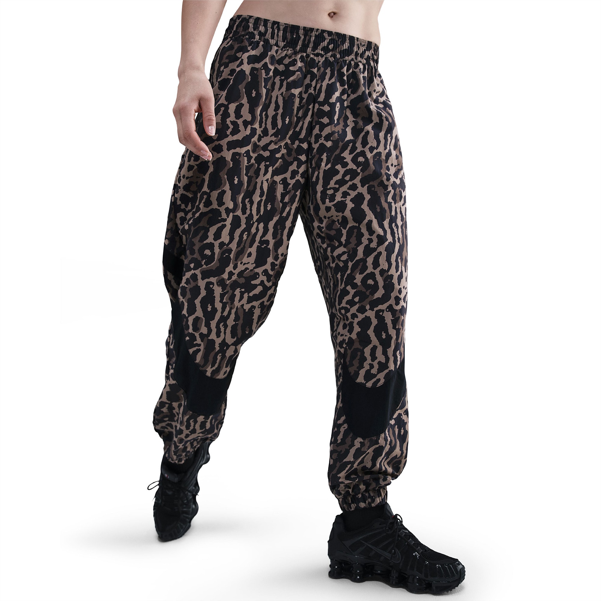 cheetah print nike pants