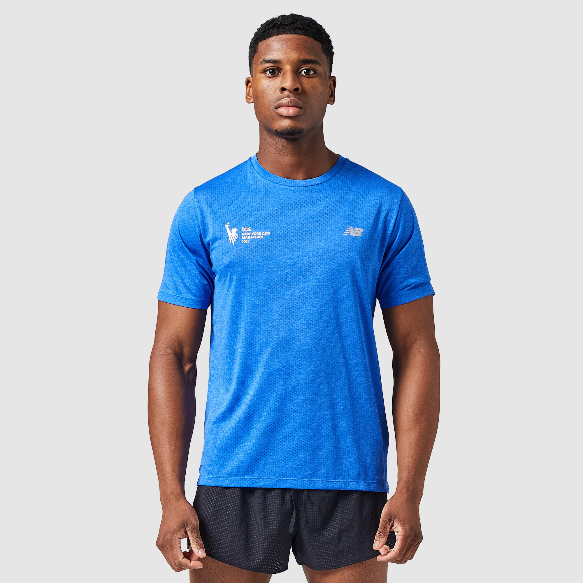 New Balance Nyc Perf T Shirt Blue