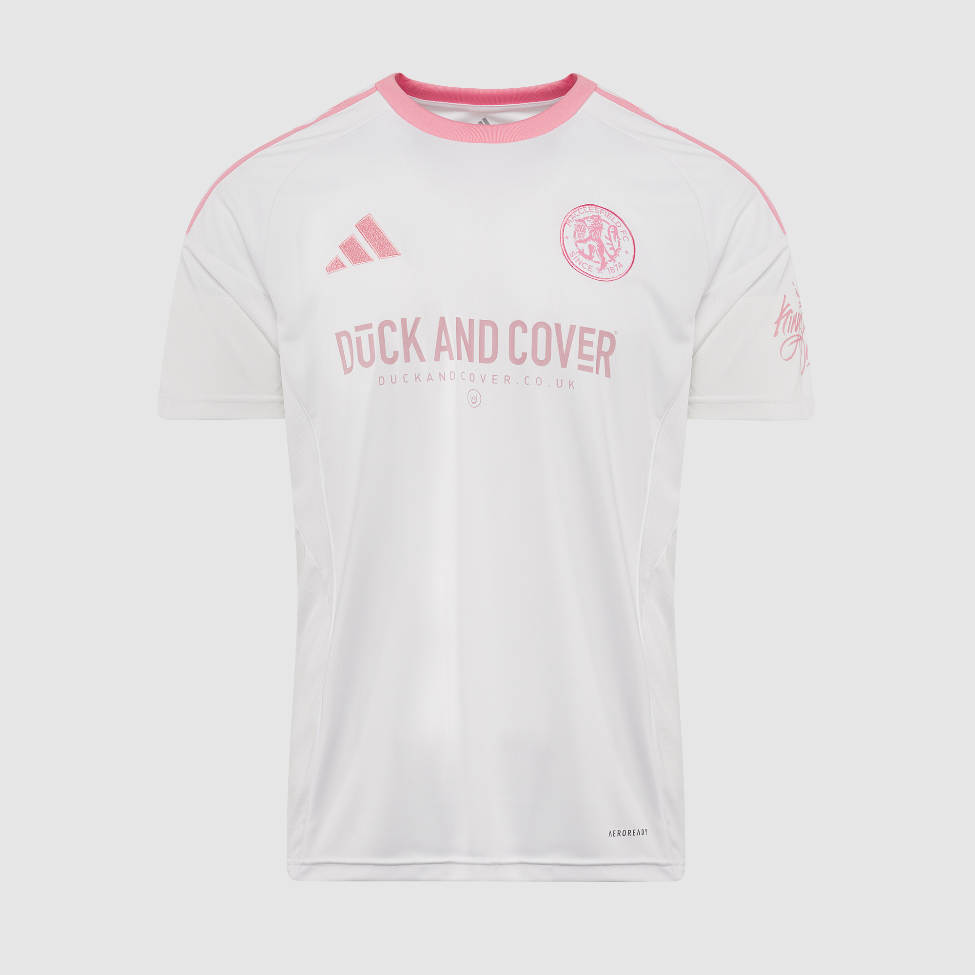 Adidas Junior Macclesfield Fc 25 26 Ss Away Shirt White