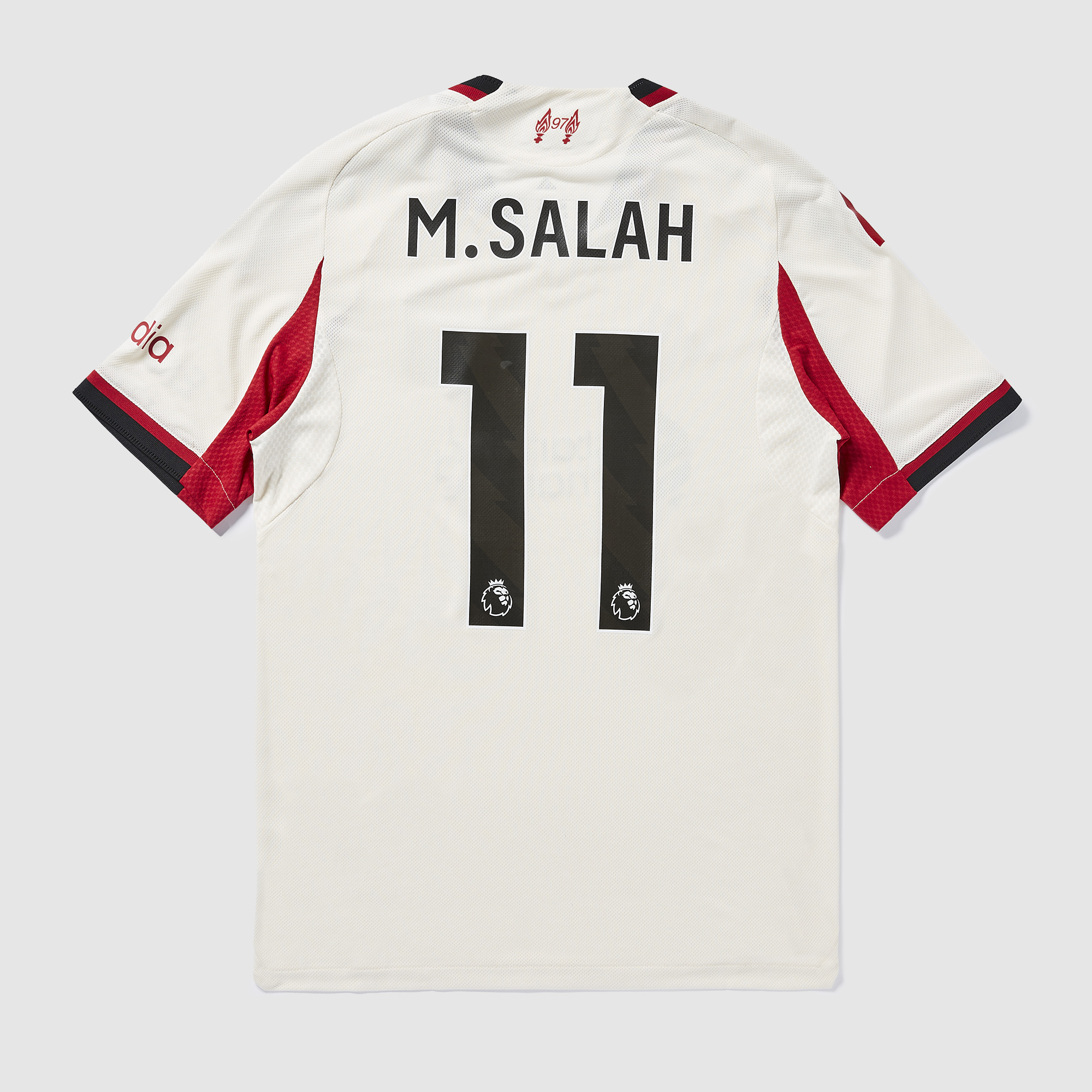 Adidas Liverpool 25 26 Authentic Away Shirt With M.salah 11 White