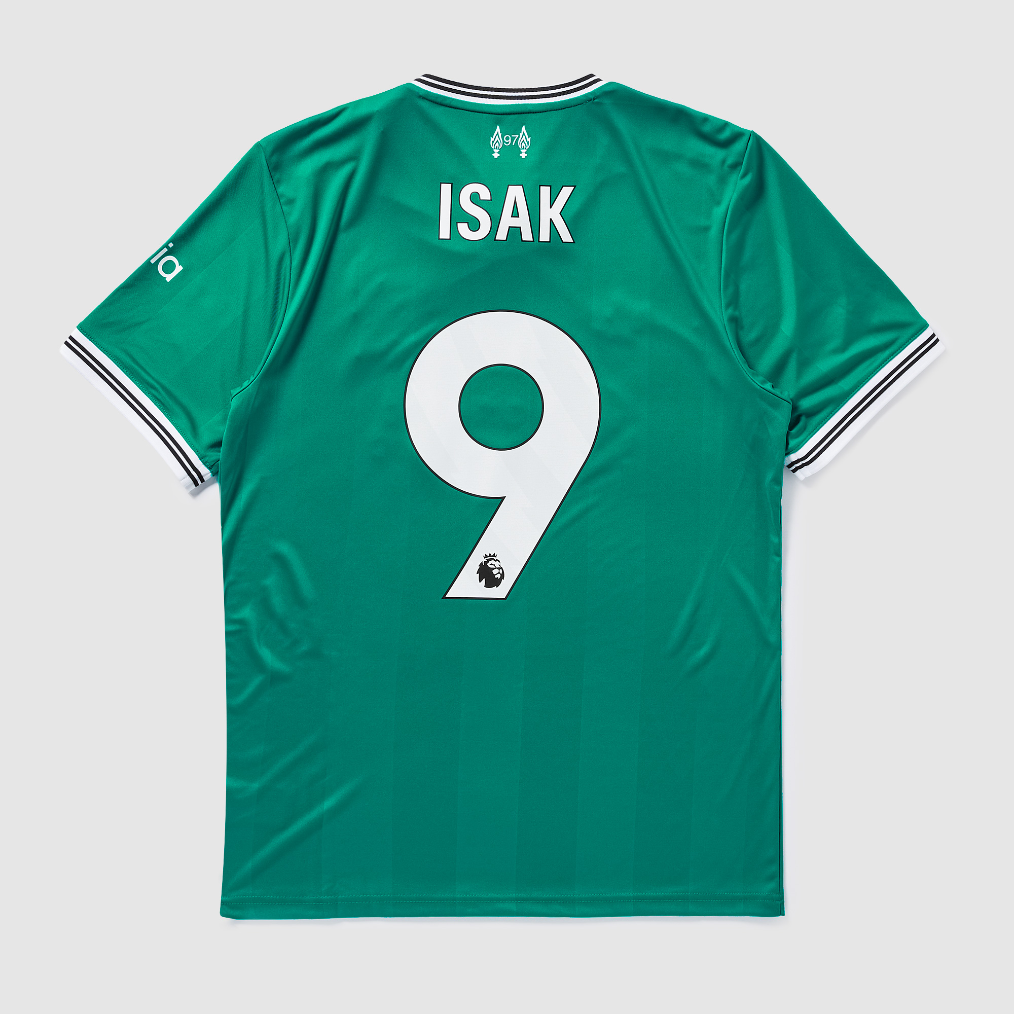 Adidas Originals Liverpool 25 26 Third Shirt With Isak 9 Green