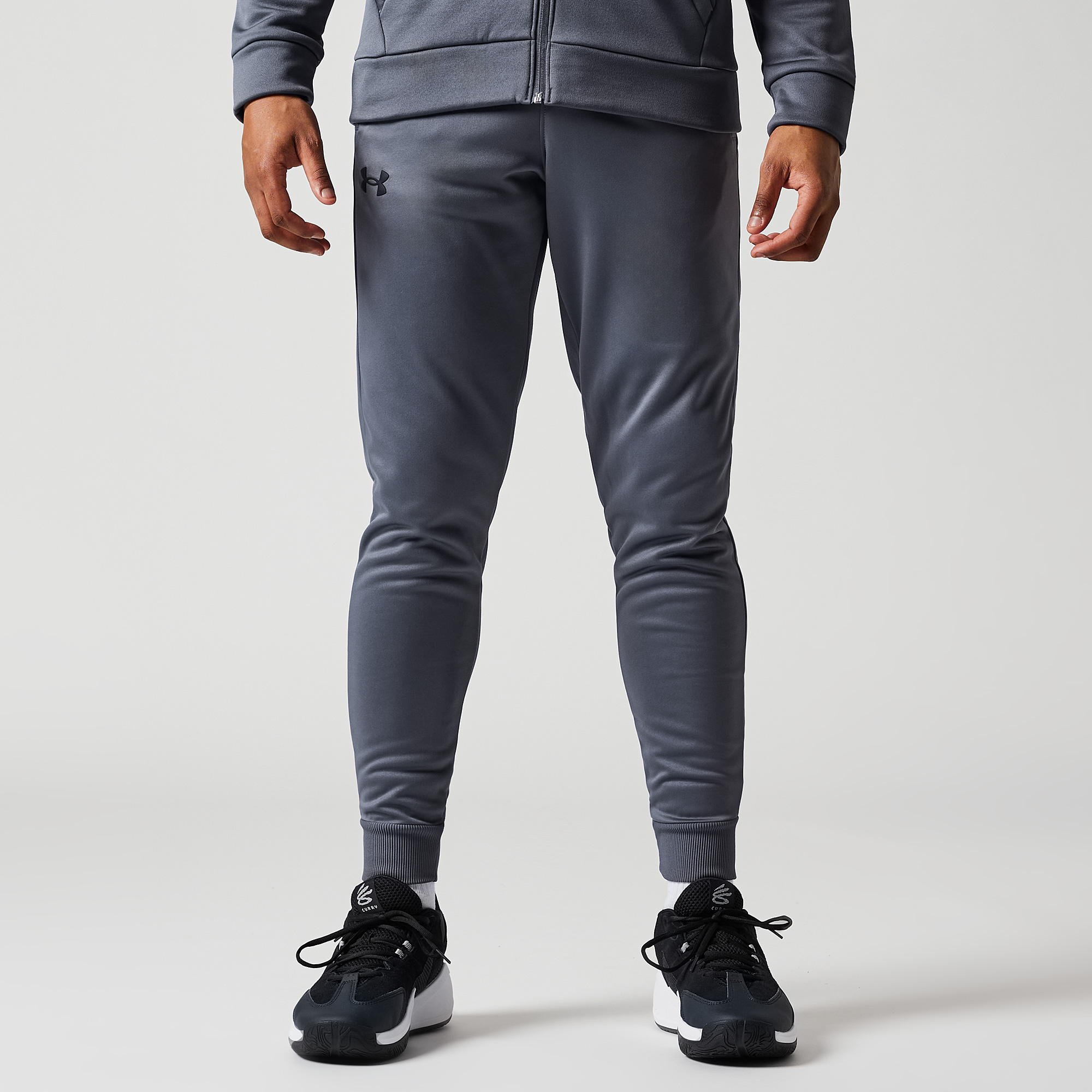 Under Armour Fleece Joggers Castlerock Black Grey