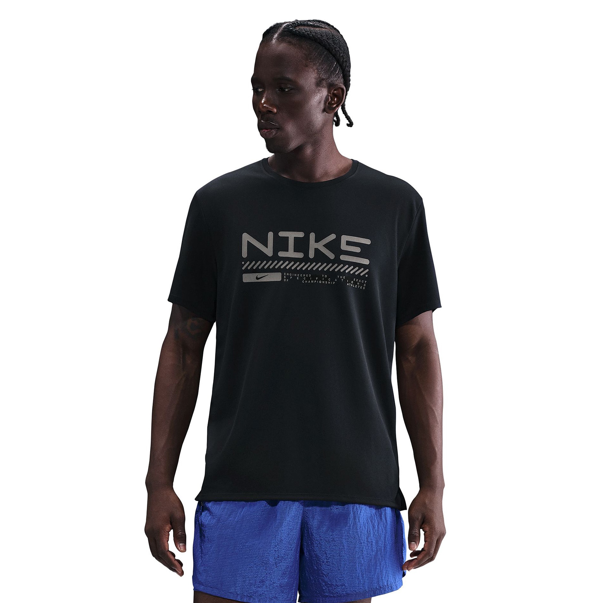 Nike Miler Winterized T Shirt Black