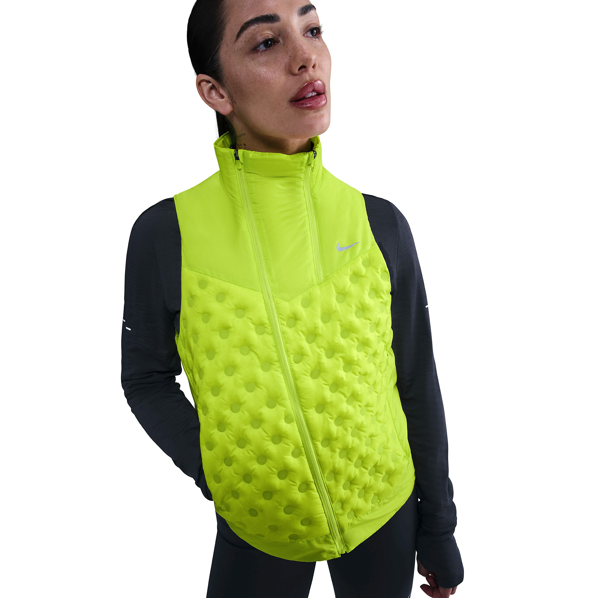 Nike Womens Therma Fit Adv Repel Aeroloft Singlet Green