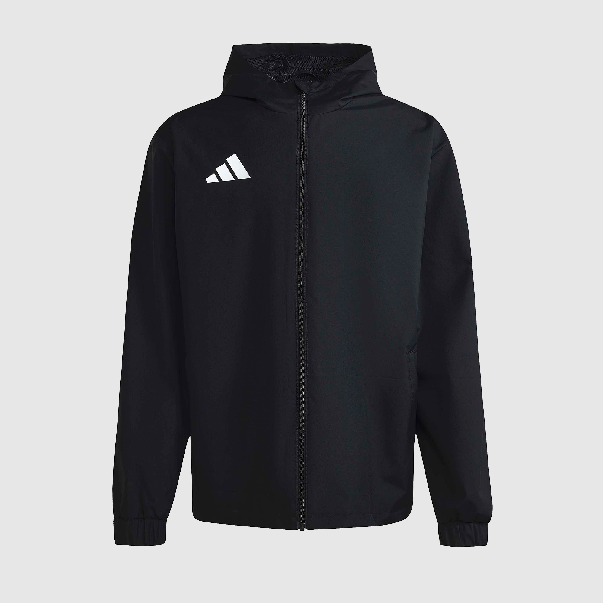 Adidas Entrada 26 Hooded All Weather Jacket Black