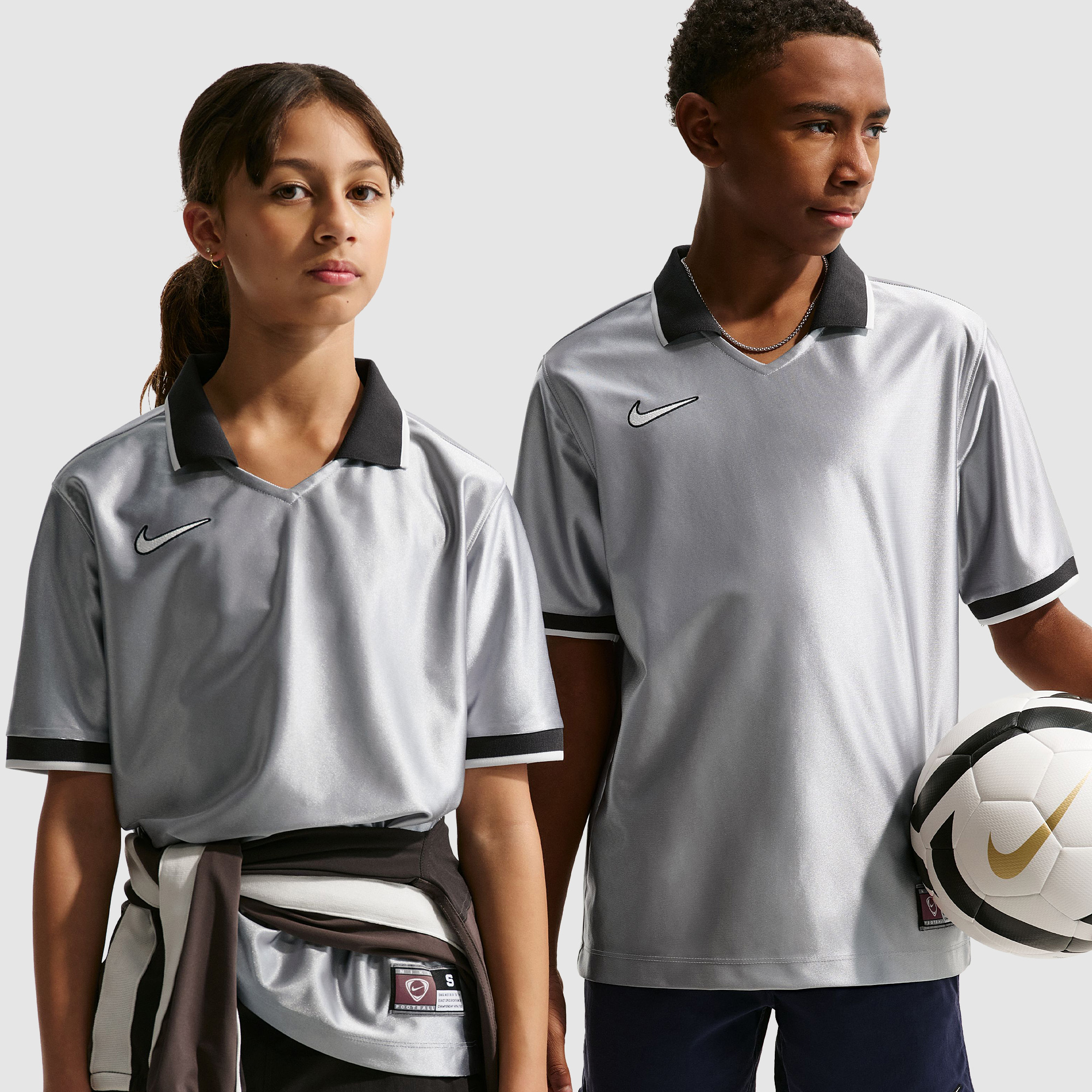 Nike Kids X Vini Jr Dri Fit Energy Shirt Grey