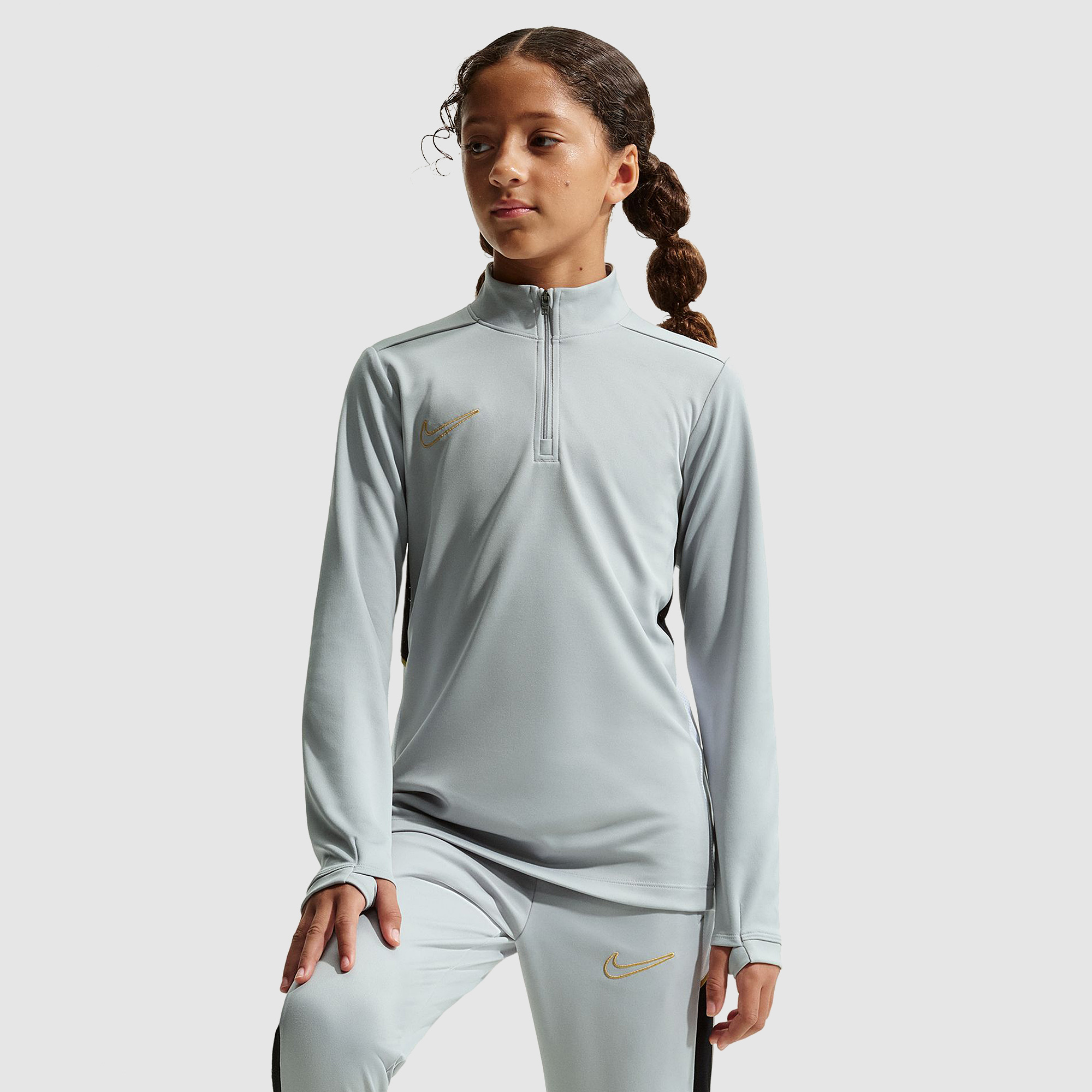 Nike Kids Dri Fit Academy 25 Drill Top Grey