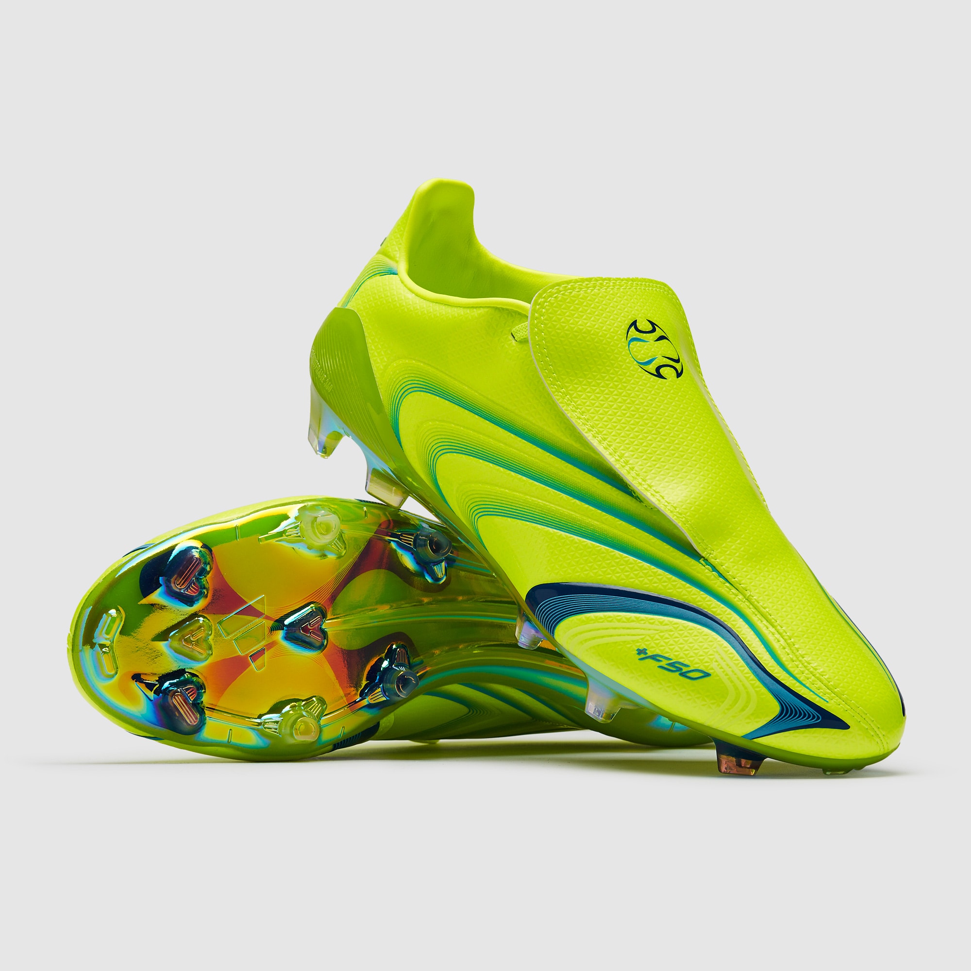 adidas F50 Elite x Tunit FG - Limone Lucido/Team Blu Royal/Lucid Acquamarina