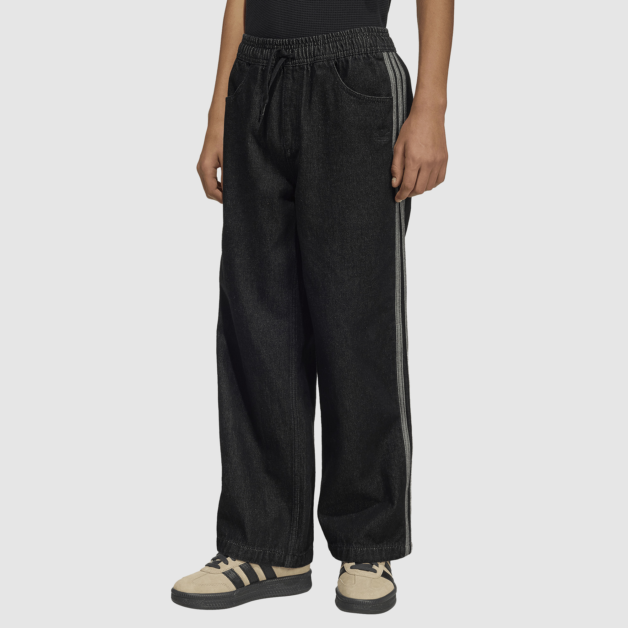 Adidas Originals Older Kids Firebird Denim Trousers 7 16Y Blue