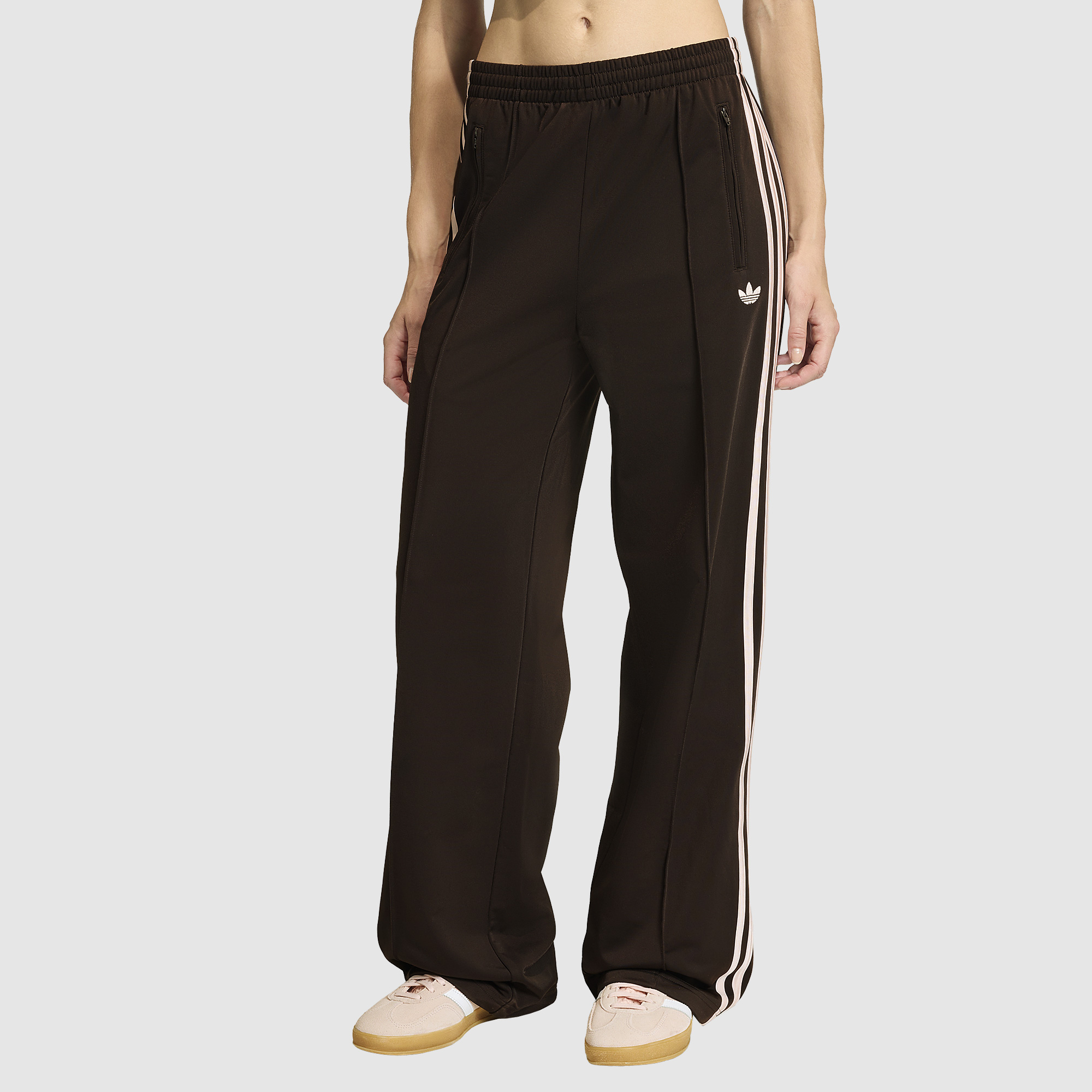 Adidas Originals Womens Firebird Loose Track Trousers Brown