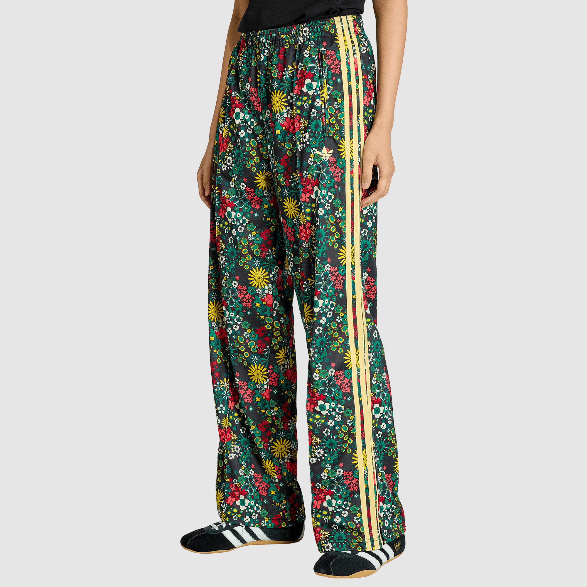 Adidas Originals X Liberty London Womens Loose Firebird Track Pants Green