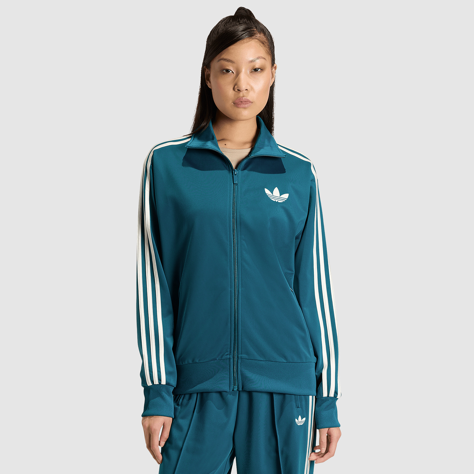 Adidas Originals Womens Firebird Loose Track Top Teal