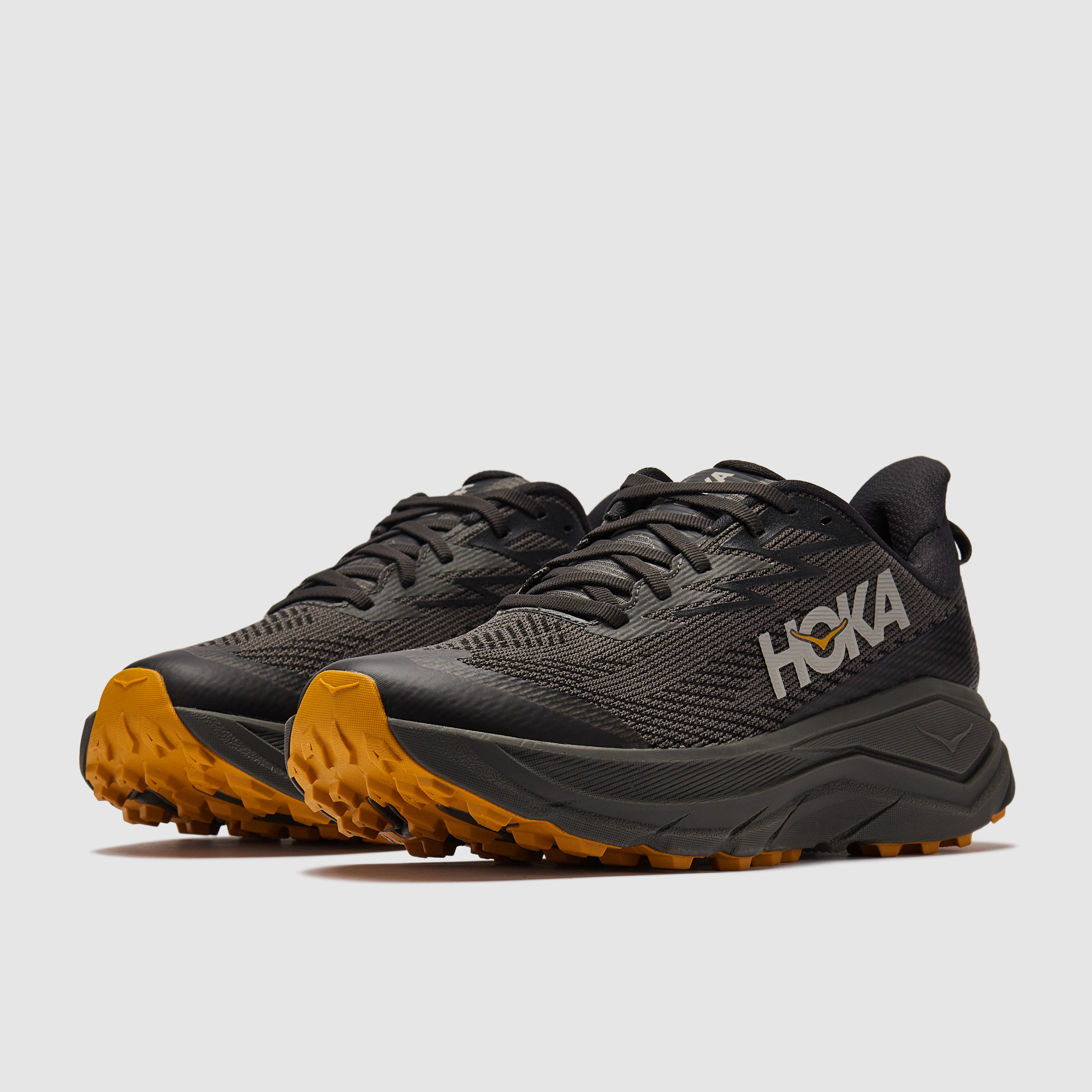Hoka Challenger 8 Gore Tex Asphalt Varsity Yellow Grey
