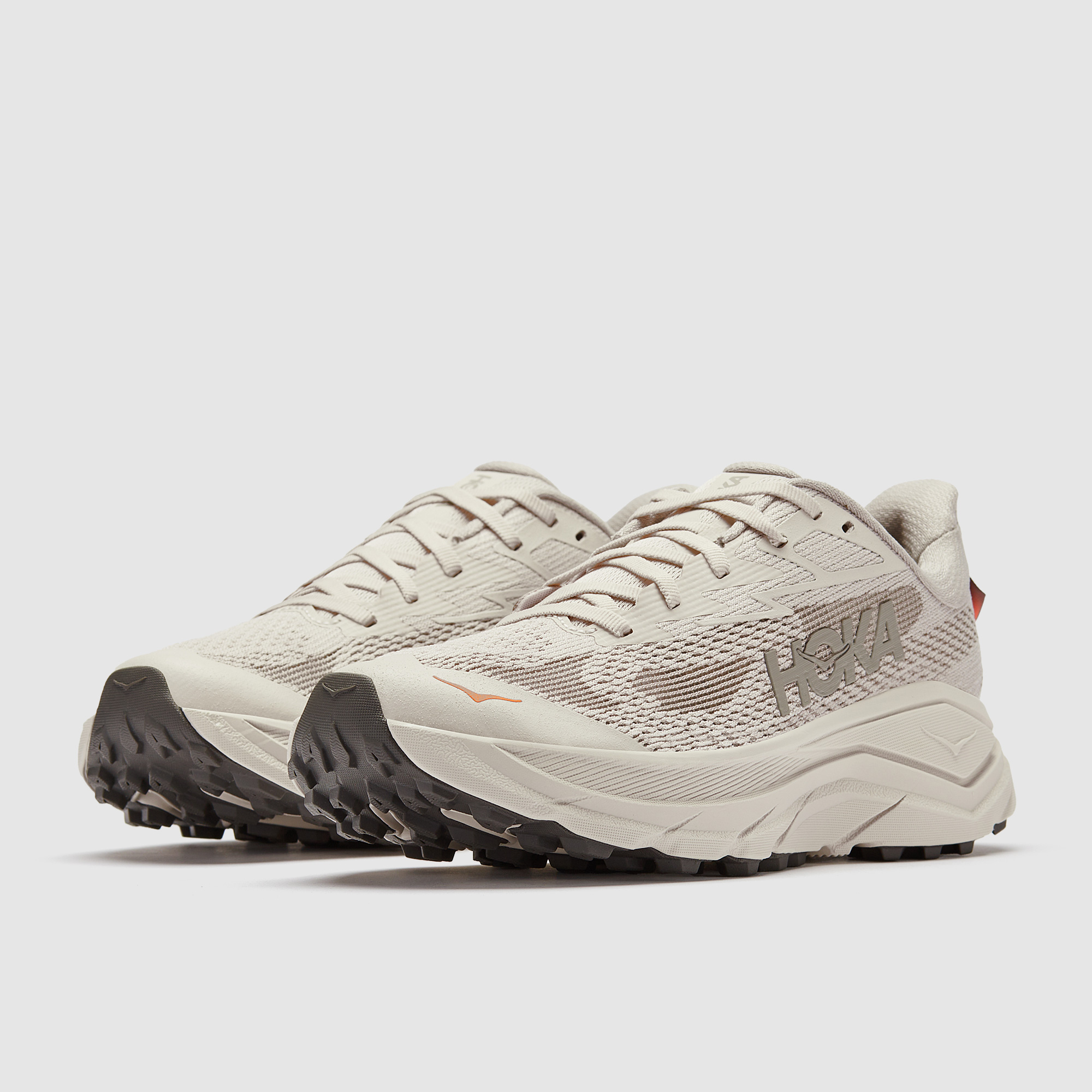 Hoka Womens Challenger 8 Stucco Asphalt Grey Beige