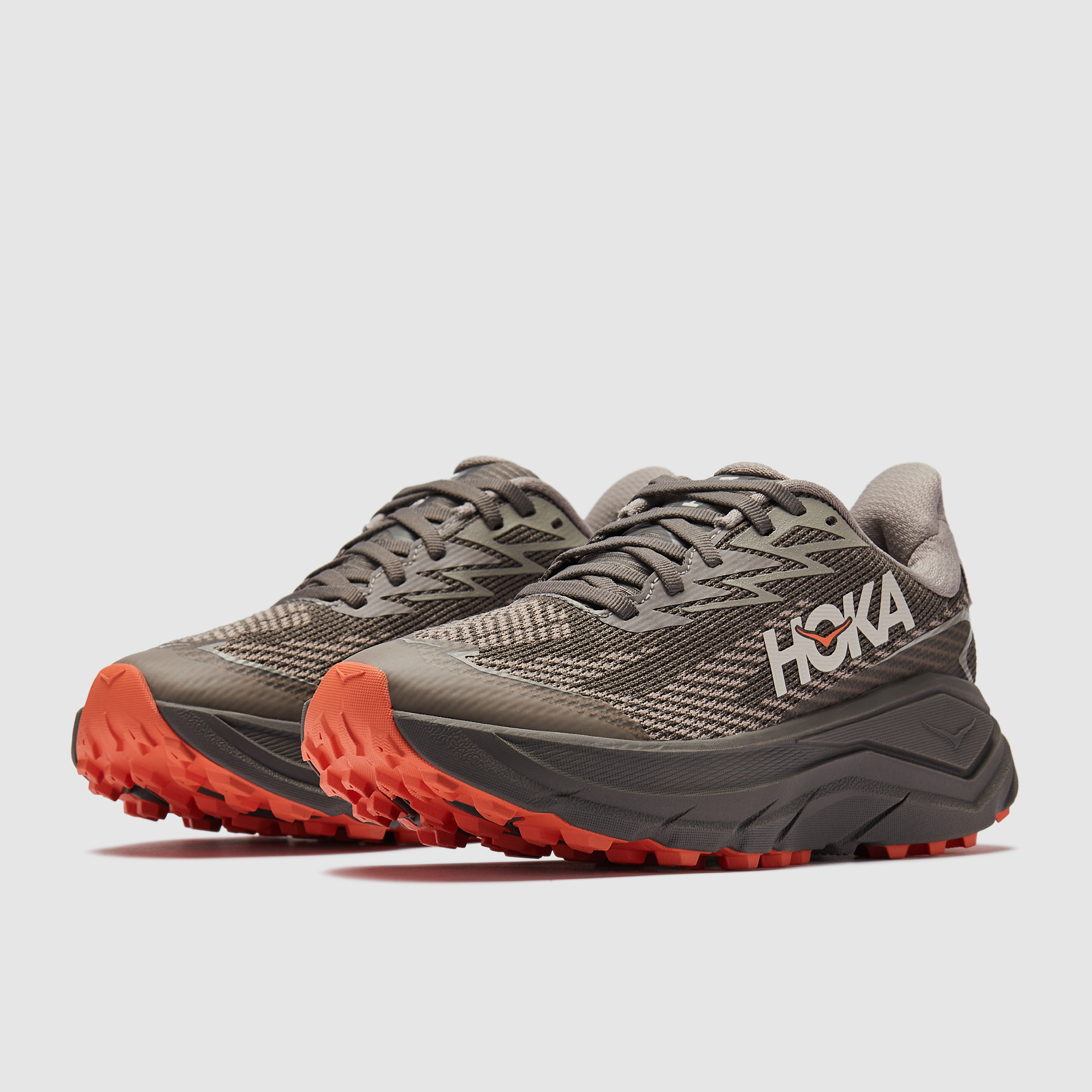 Hoka Womens Challenger 8 Gore Tex Cement Gravel Grey