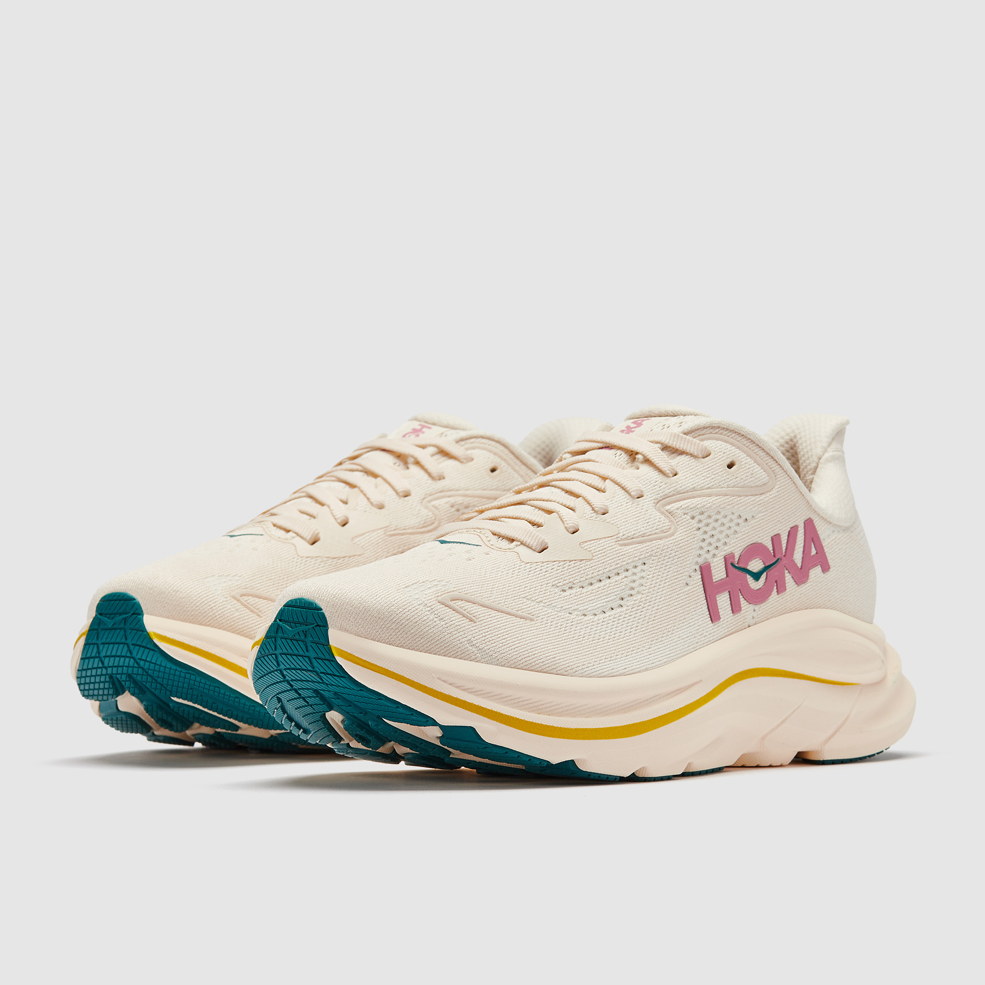 Hoka Womens Clifton 10 Birch Alabaster Beige