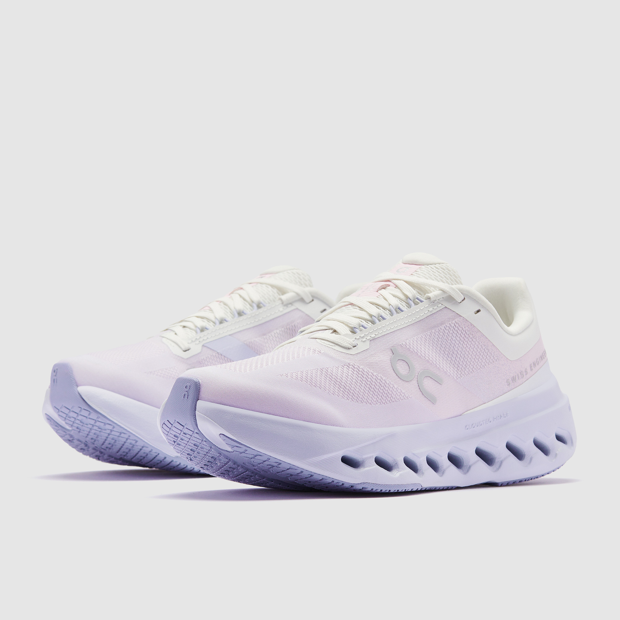On Womens Cloudsurfer Next Peony Heather White