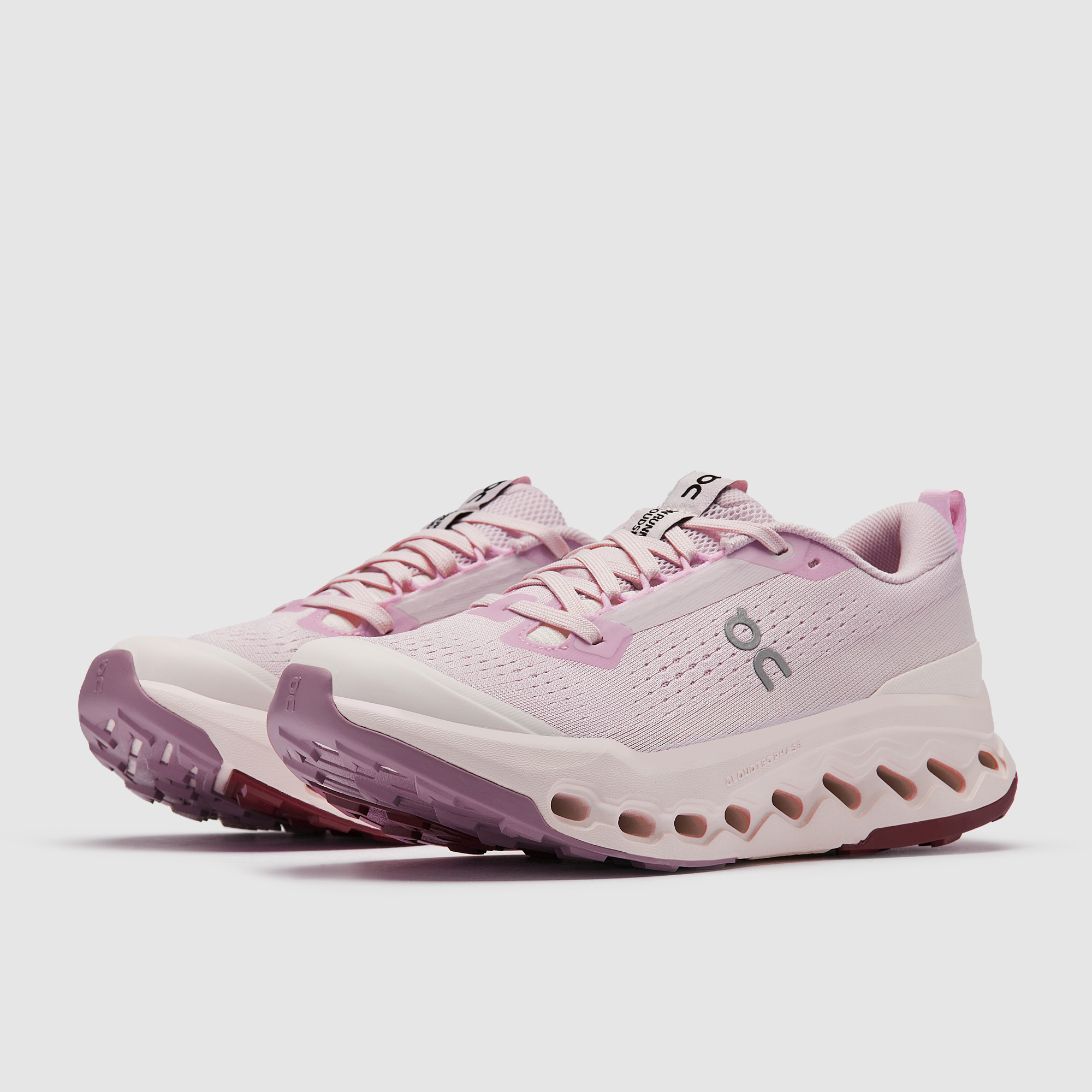 On Womens Cloudsurfer Trail 2 Lily Gardenia Pink