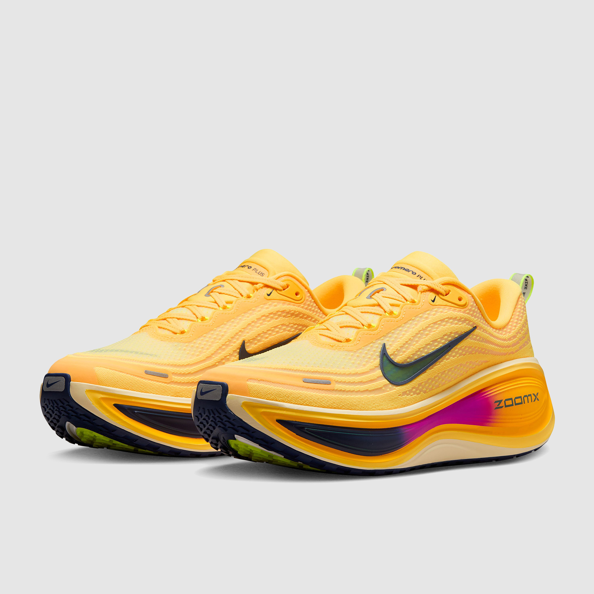 Nike Vomero Plus Citron Pulse Blue Void Alabaster Laser Indigo Burst Hyper Violet Orange