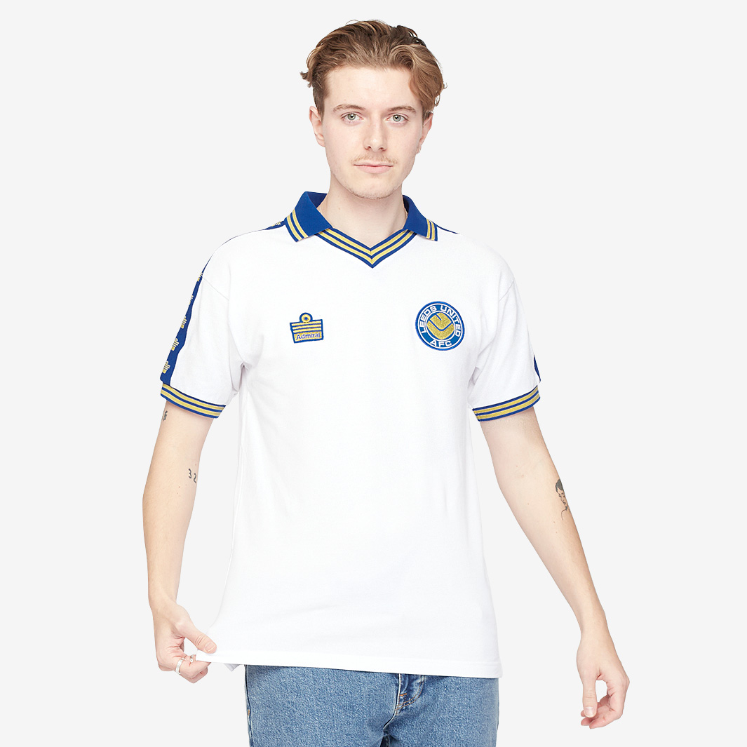 Score Draw Admiral Leeds United Fc 1978 Ss Polo Shirt White