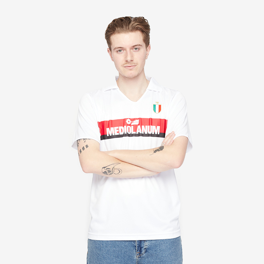 Score Draw Retro Ac Milan 1988 Away Shirt White