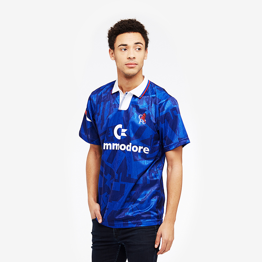 Score Draw Retro Chelsea 1992 Home Shirt Blue