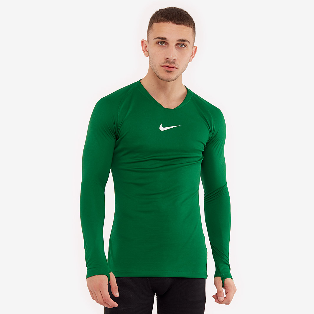 Nike Dri Fit Park 1St Layer Ls Jersey Green