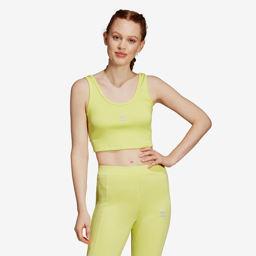 Adidas Originals Adidas Womens A2k Cropped Tank Yellow