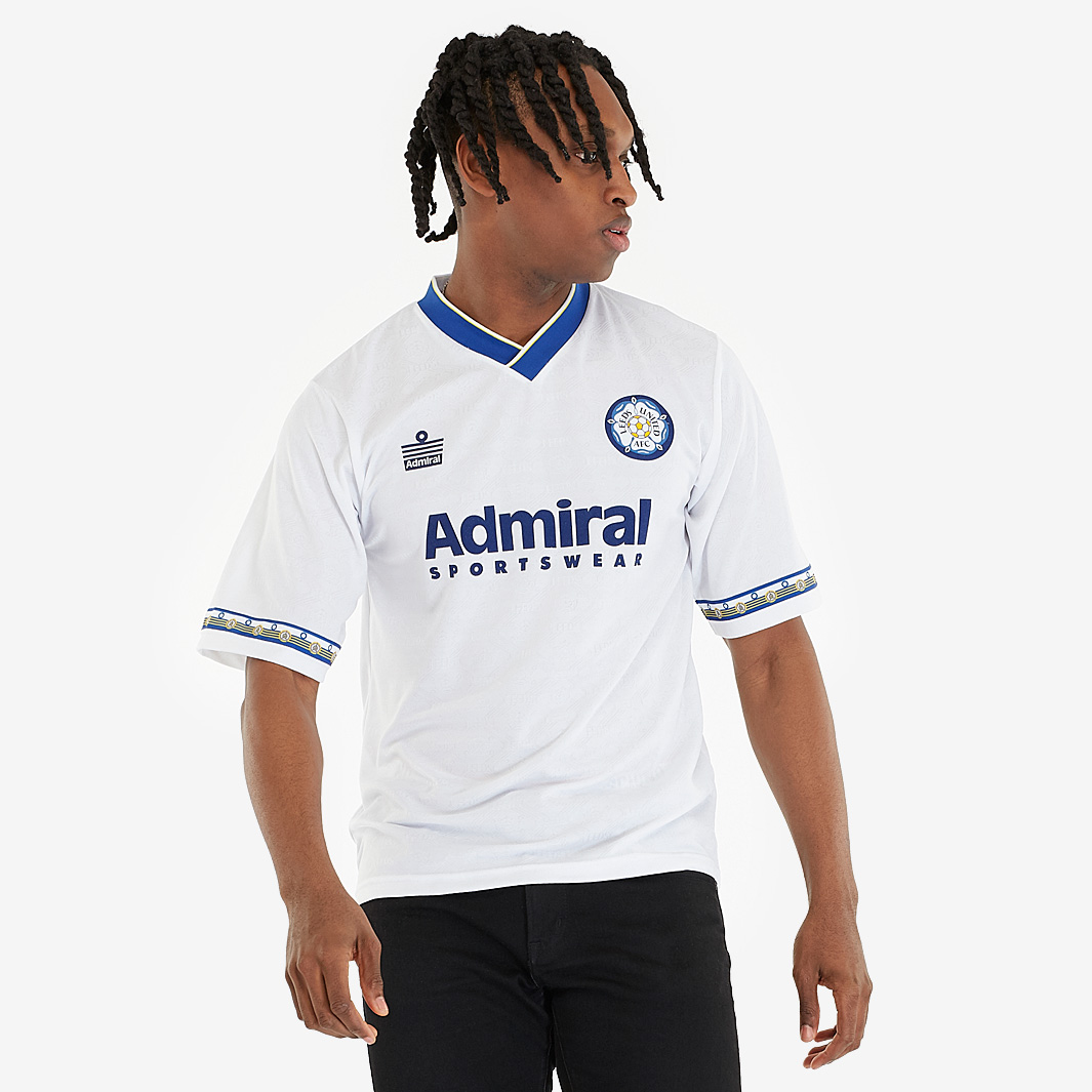 Score Draw Retro Leeds United 1993 Admiral Shirt White