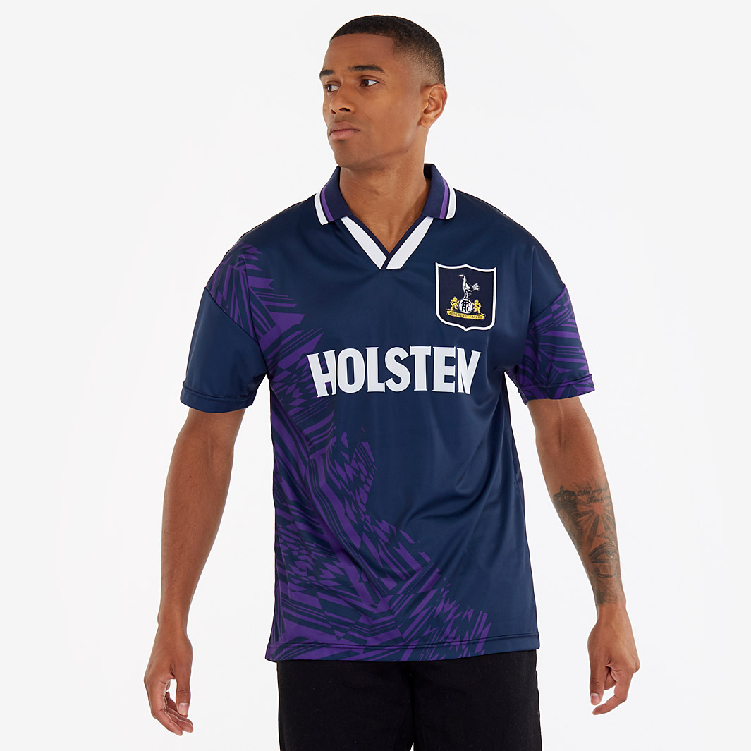 Score Draw Retro Tottenham Hotspur 1994 Away Shirt Purple