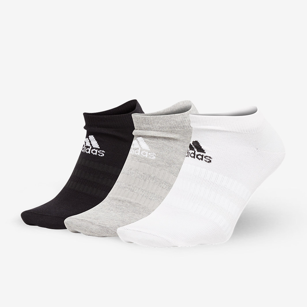 Adidas Lightweight Low Cut Socks 3 Pack Grey