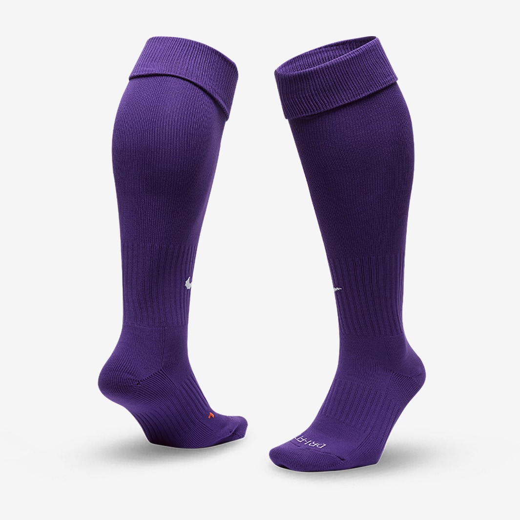 purple nike soccer socks