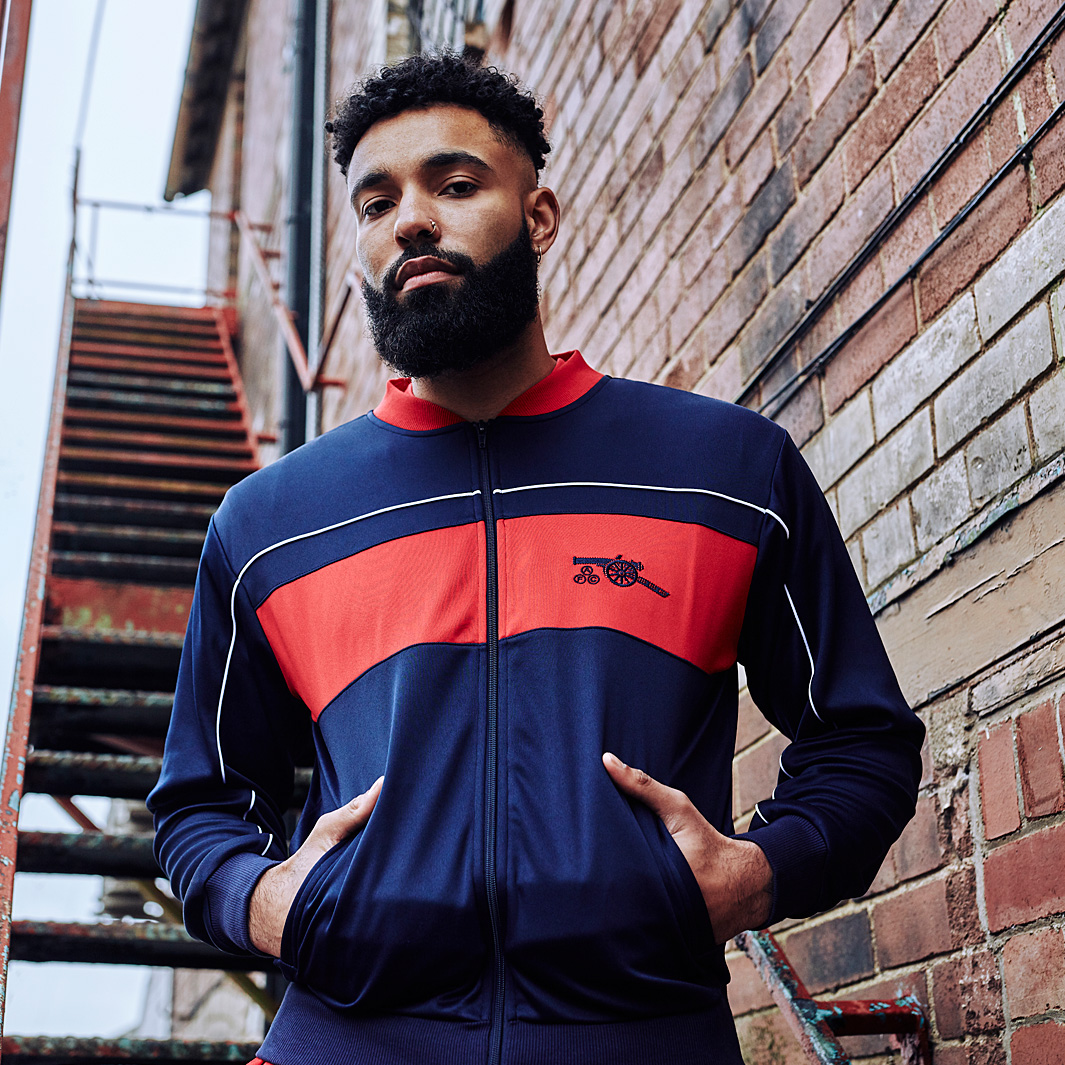 Score Draw Arsenal Retro 1982 Track Jacket Blue