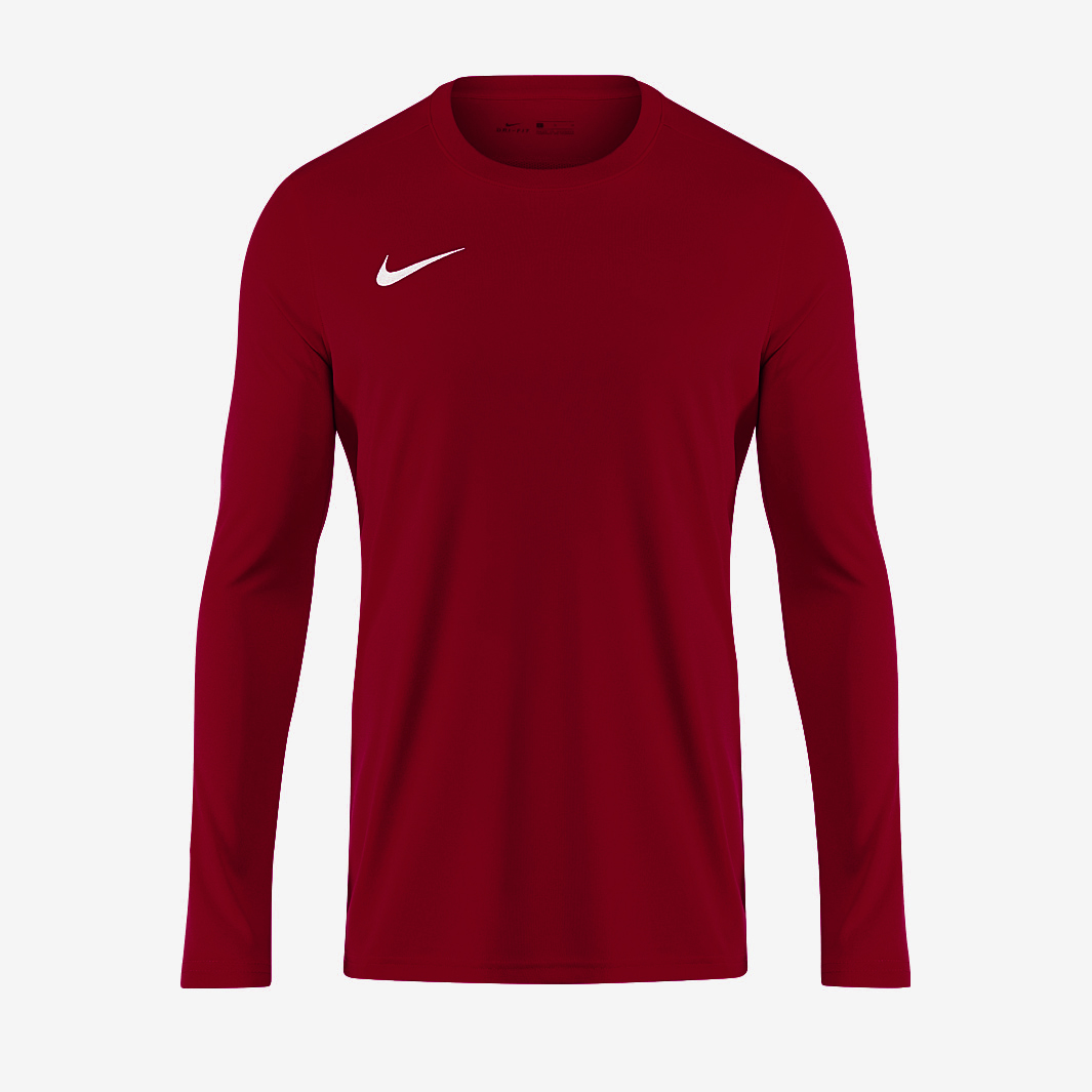 Nike Junior Park Vii Ls Shirt Burgundy