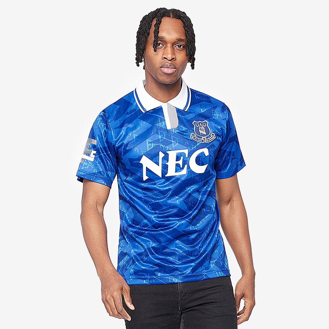 Score Draw Everton 1992 Home Shirt Blue